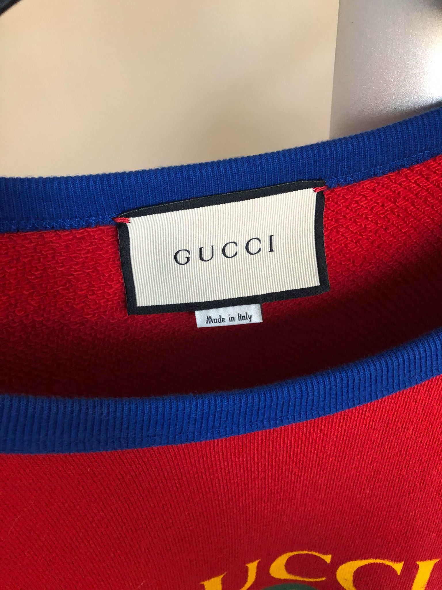 Gucci Gucci Colorblock logo crewneck sweater size Large Size US L / EU 52-54 / 3 - 10 Thumbnail