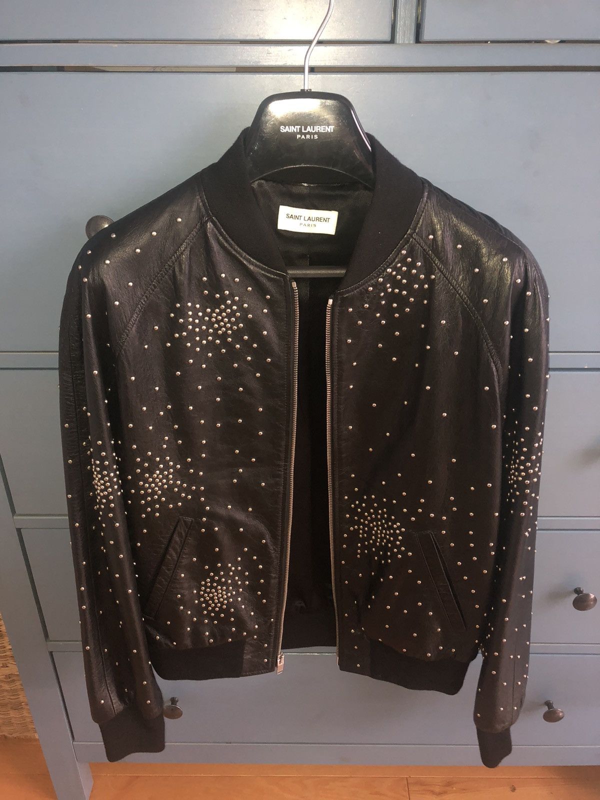 Hedi Slimane × Saint Laurent Paris Saint Laurent x Hedi Slimane Leather Studs Jacket Size US M / EU 48-50 / 2 - 9 Thumbnail