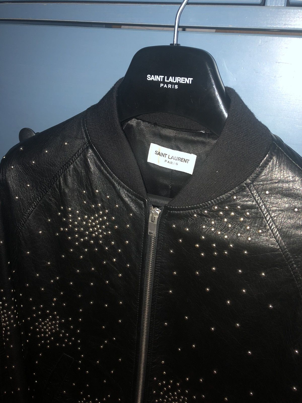 Hedi Slimane × Saint Laurent Paris Saint Laurent x Hedi Slimane Leather Studs Jacket Size US M / EU 48-50 / 2 - 10 Thumbnail