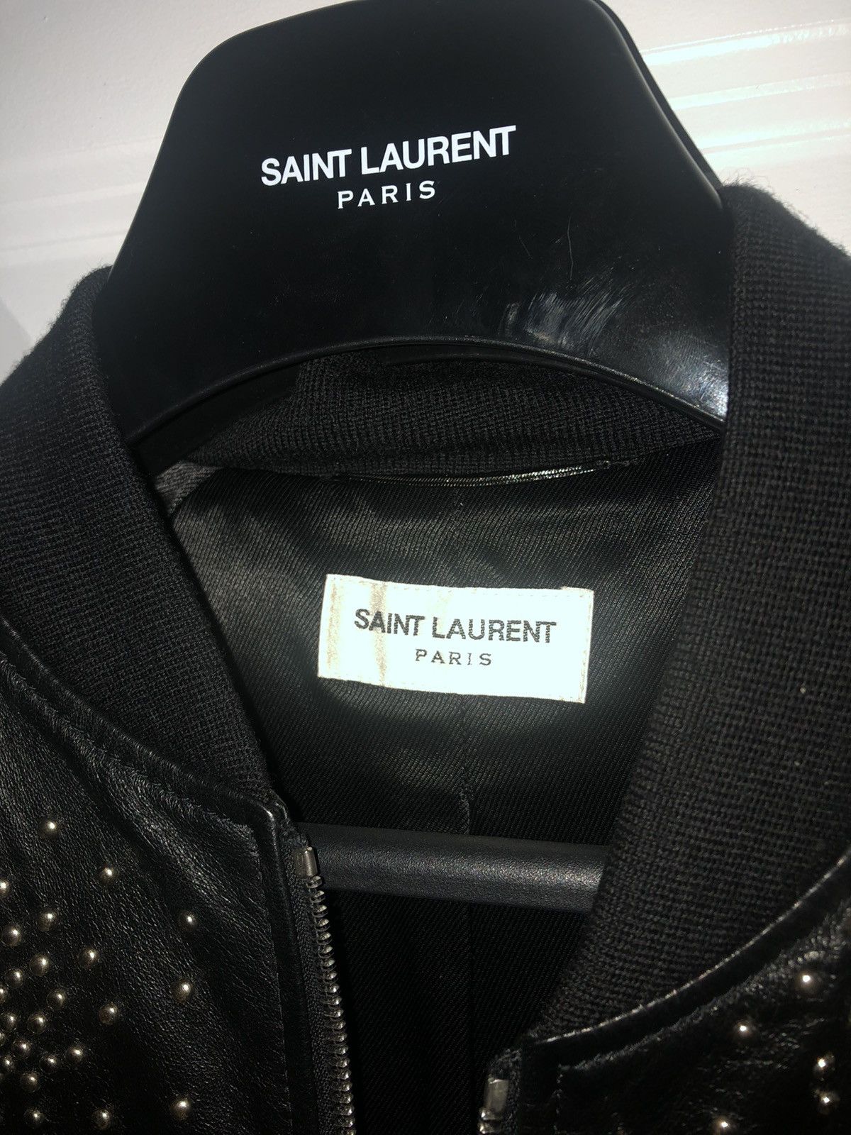 Hedi Slimane × Saint Laurent Paris Saint Laurent x Hedi Slimane Leather Studs Jacket Size US M / EU 48-50 / 2 - 4 Thumbnail