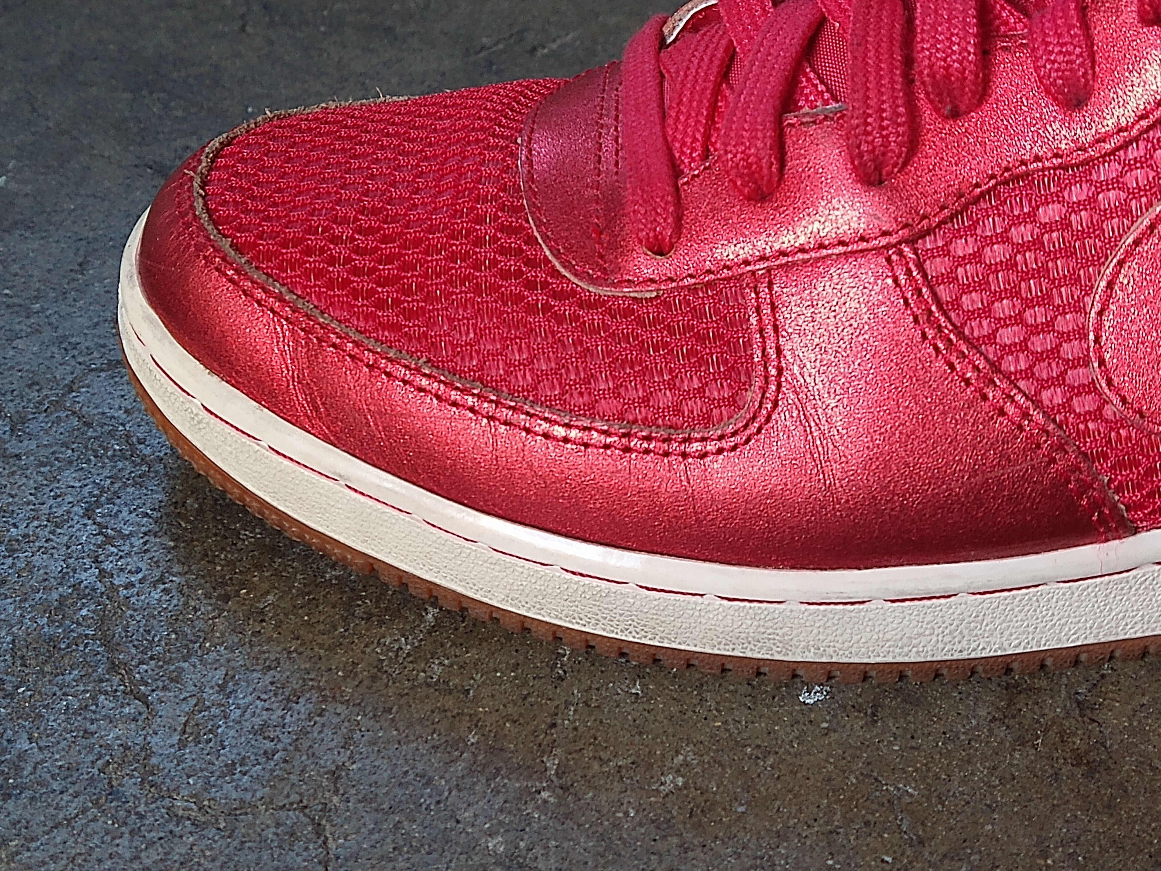 Nike Nike Air Force 1 Light Low 487643-602 Size 8 Red Suede Size US 8 / EU 41 - 8 Thumbnail