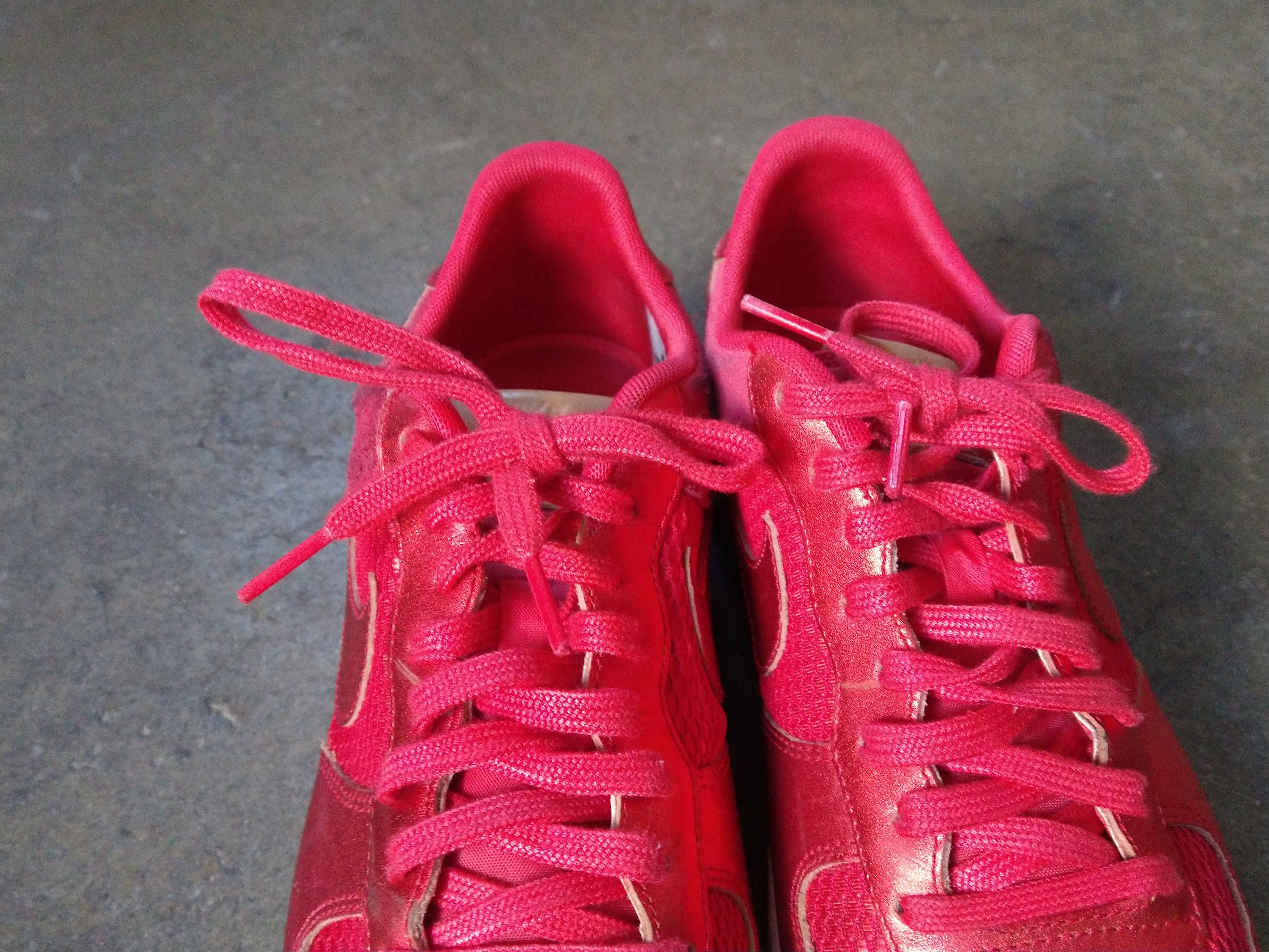 Nike Nike Air Force 1 Light Low 487643-602 Size 8 Red Suede Size US 8 / EU 41 - 9 Thumbnail