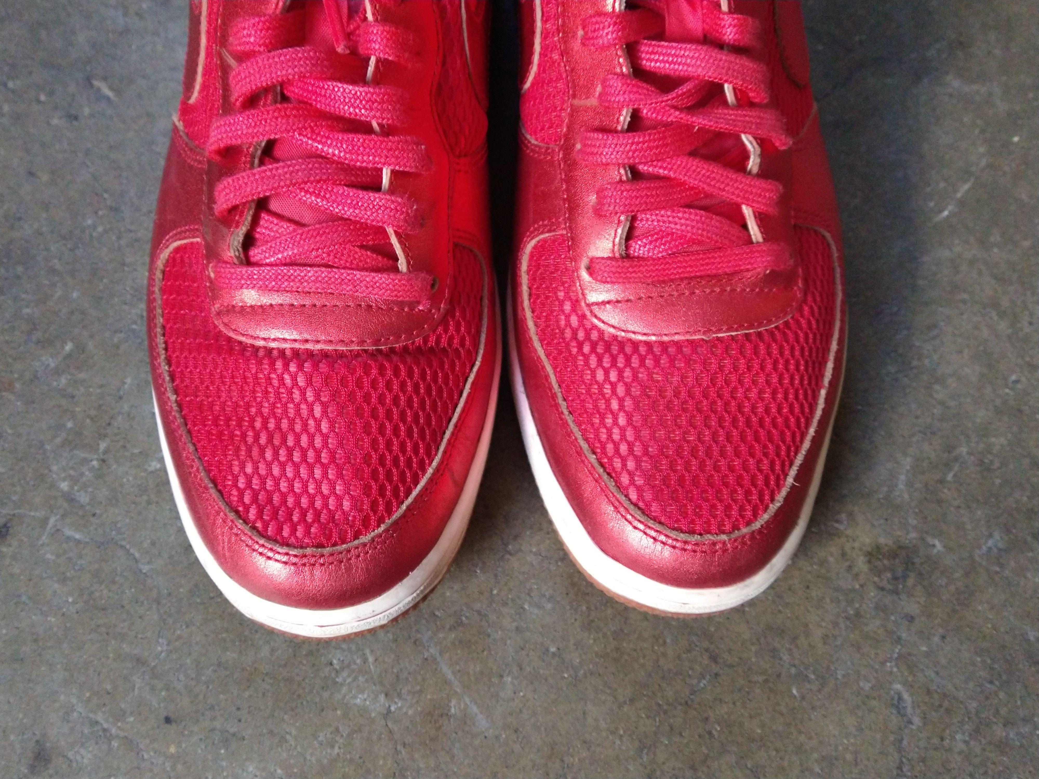 Nike Nike Air Force 1 Light Low 487643-602 Size 8 Red Suede Size US 8 / EU 41 - 3 Thumbnail