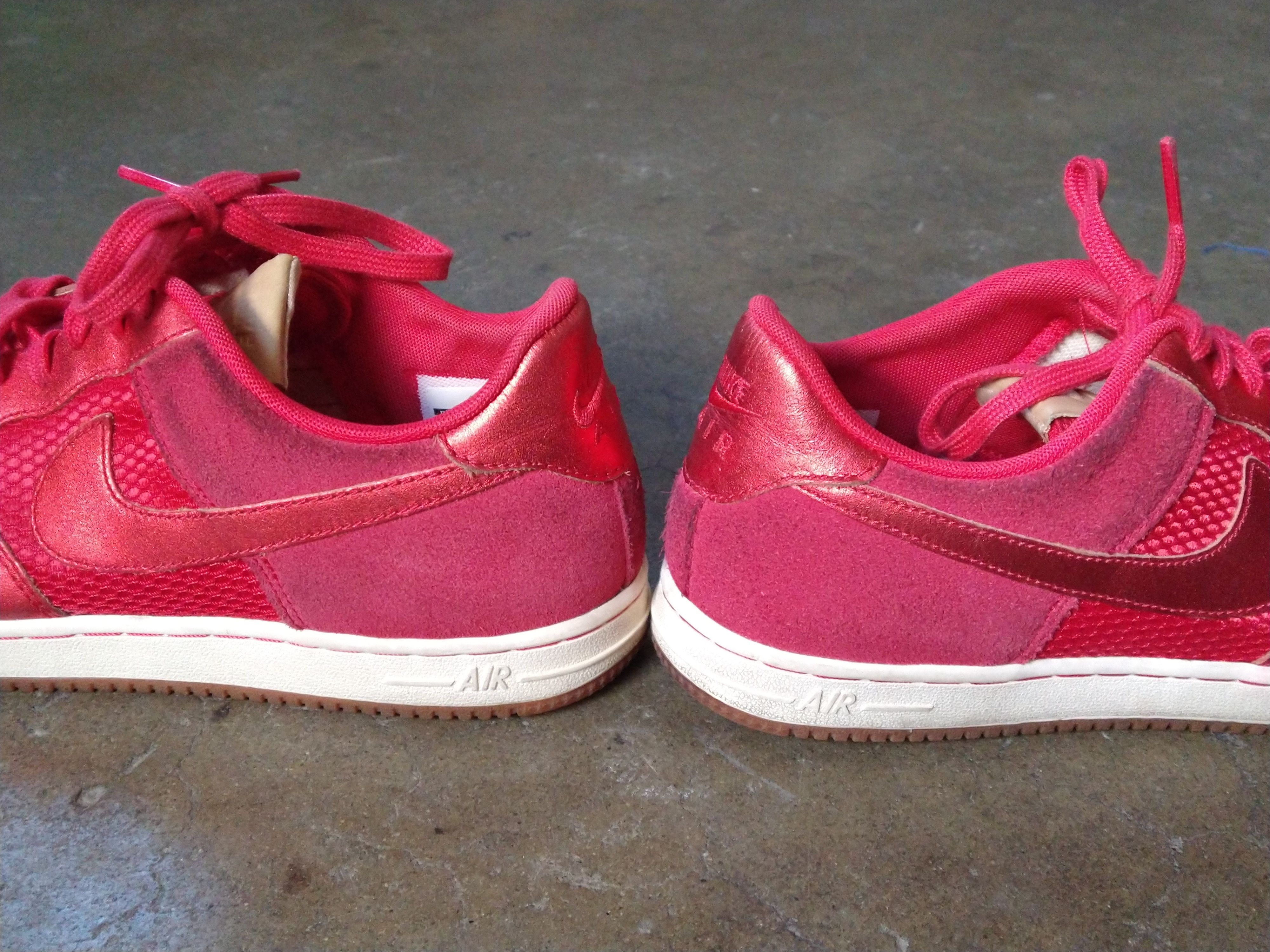Nike Nike Air Force 1 Light Low 487643-602 Size 8 Red Suede Size US 8 / EU 41 - 13 Thumbnail