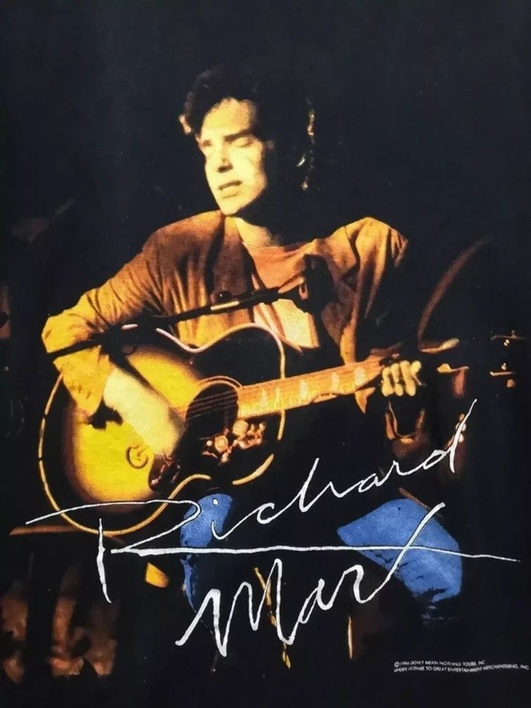 image of Band Tees x Rock Band Vintage 90's Richard Marx Paid Vacation World Tour T-Shirt in Black (Size Lar