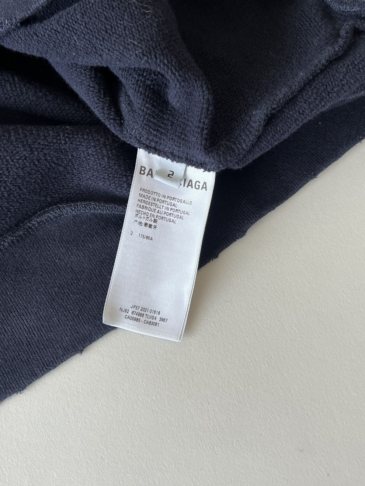 Balenciaga No Comment Hoodie Wide Fit Size US M / EU 48-50 / 2 - 5 Thumbnail
