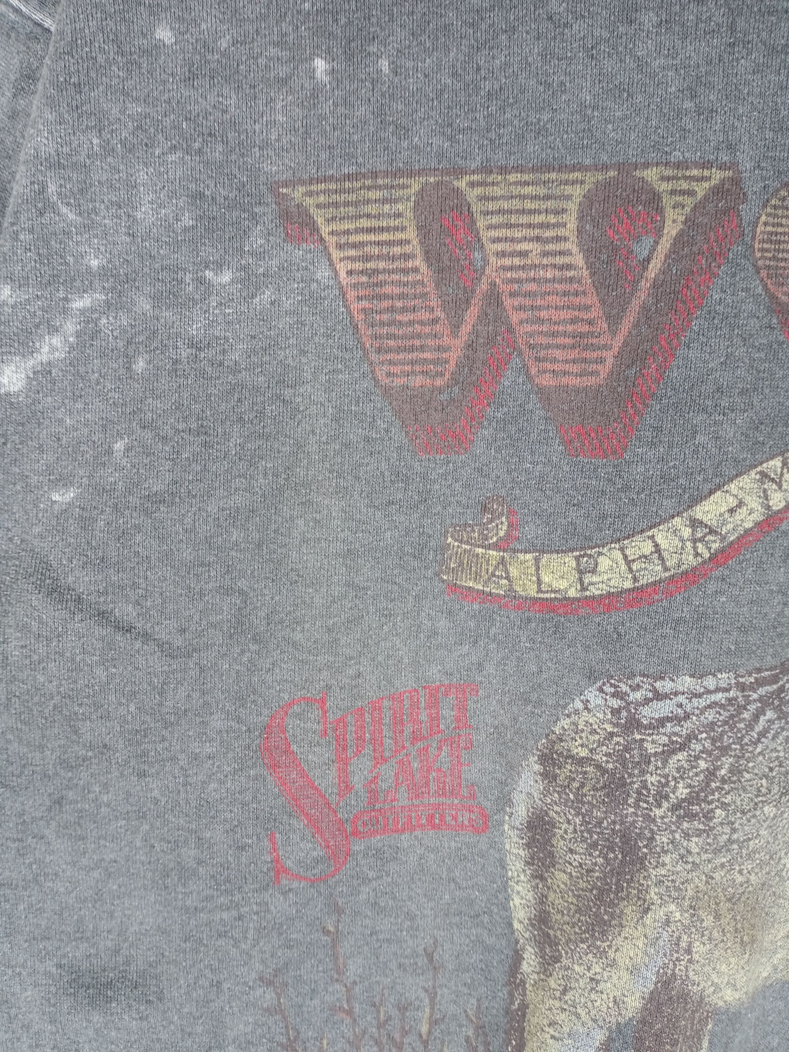 Vintage 90s Vintage Wolf Animal Sweatshirt Size US L / EU 52-54 / 3 - 3 Thumbnail