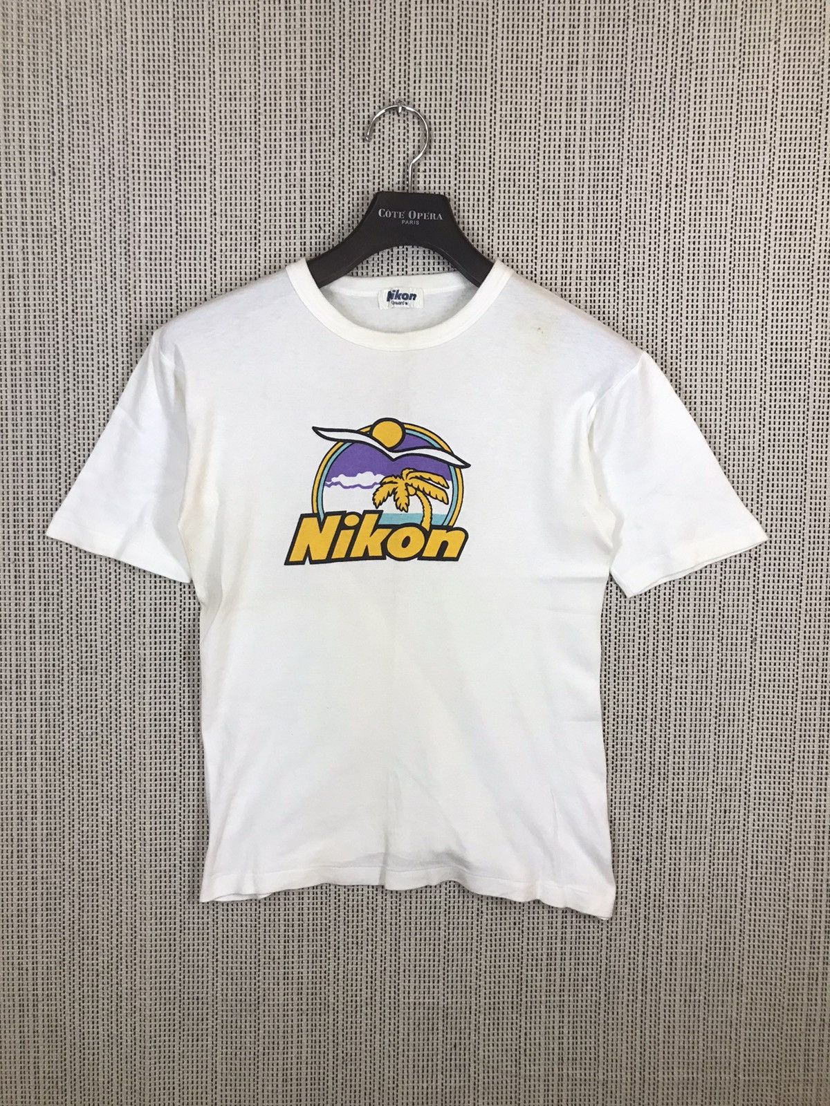 Japanese Brand × Nikon × Vintage ‼️VTG 70s NIKON TSHIRT BEACH PRINTED ‼️ Size US S / EU 44-46 / 1 - 1 Thumbnail