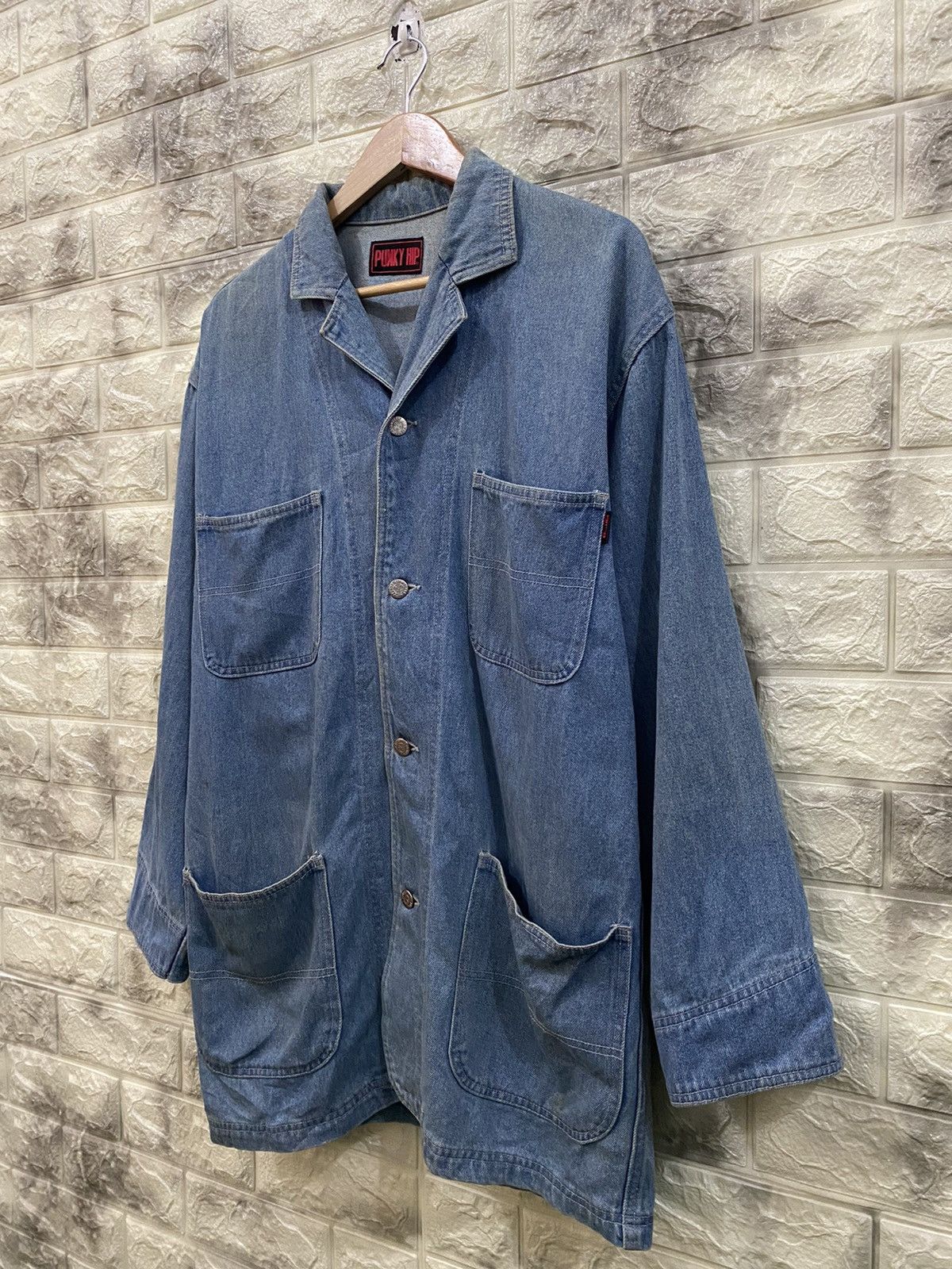 Japanese Brand × Vintage Vintage Punky Hip Denim Jacket Size US M / EU 48-50 / 2 - 3 Thumbnail