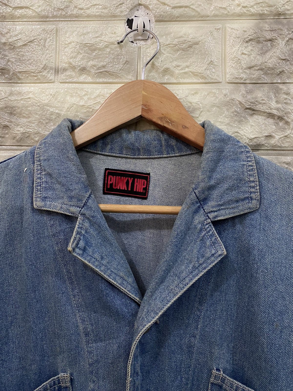 Japanese Brand × Vintage Vintage Punky Hip Denim Jacket Size US M / EU 48-50 / 2 - 14 Thumbnail