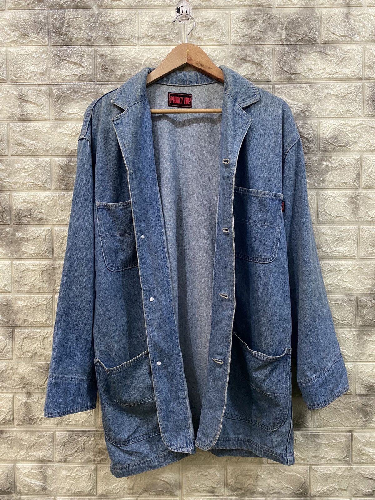 Japanese Brand × Vintage Vintage Punky Hip Denim Jacket Size US M / EU 48-50 / 2 - 5 Thumbnail