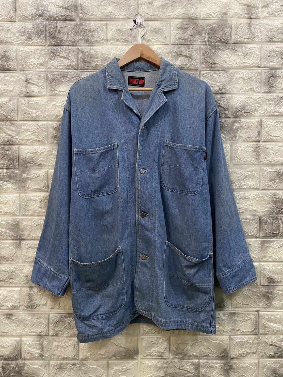 Japanese Brand × Vintage Vintage Punky Hip Denim Jacket Size US M / EU 48-50 / 2 - 2 Thumbnail