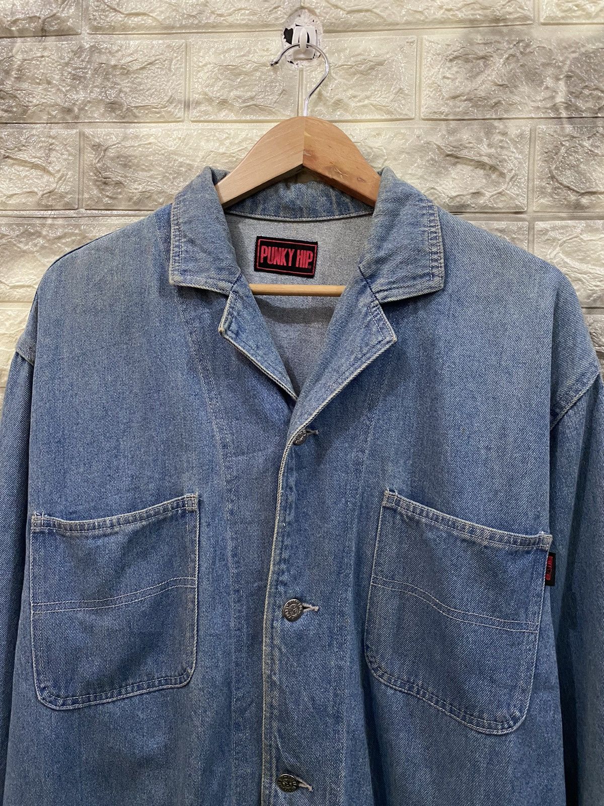 Japanese Brand × Vintage Vintage Punky Hip Denim Jacket Size US M / EU 48-50 / 2 - 7 Thumbnail