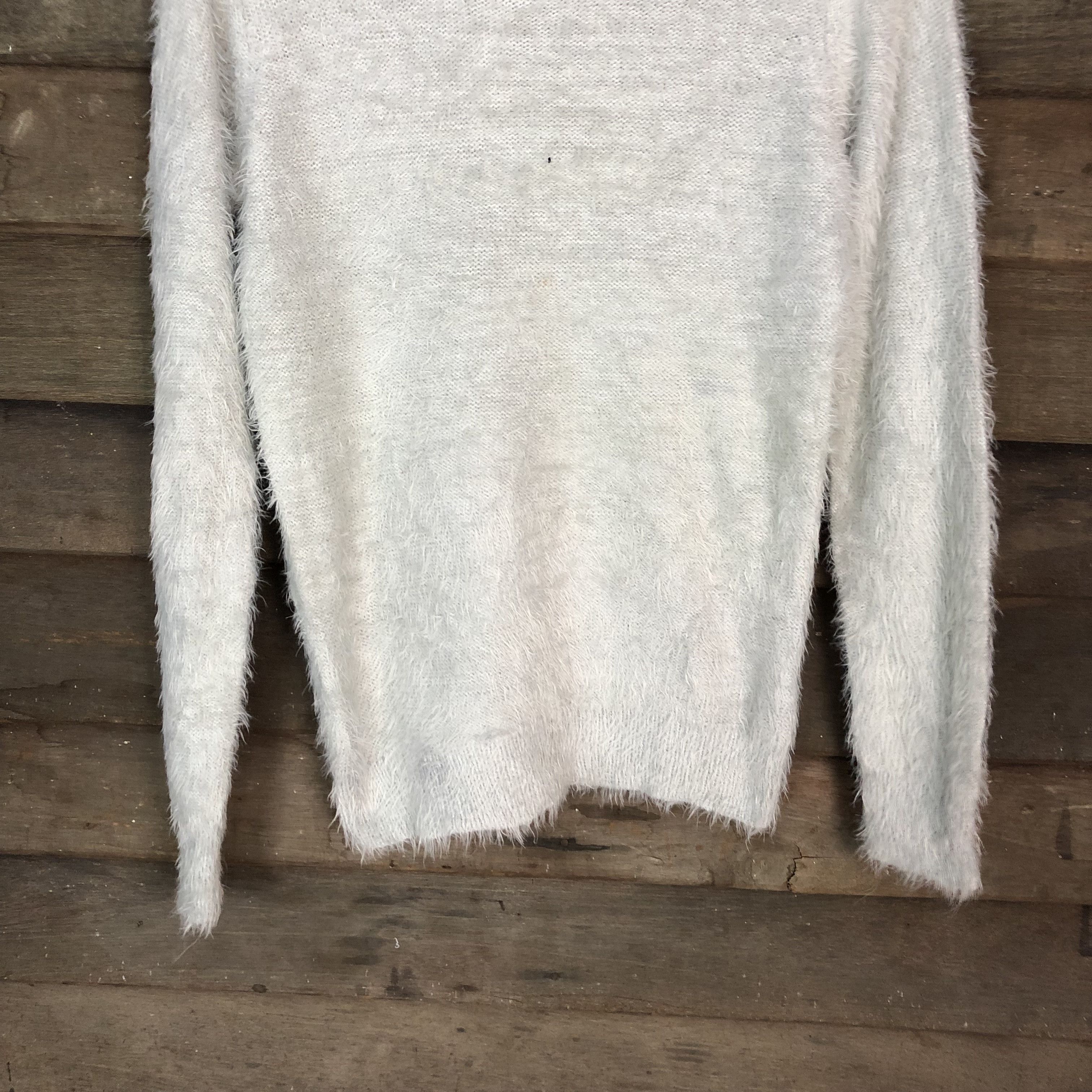 Japanese Brand Grove Shag Shaggy Fur Mohair Knitwear #6708 Size US S / EU 44-46 / 1 - 3 Thumbnail