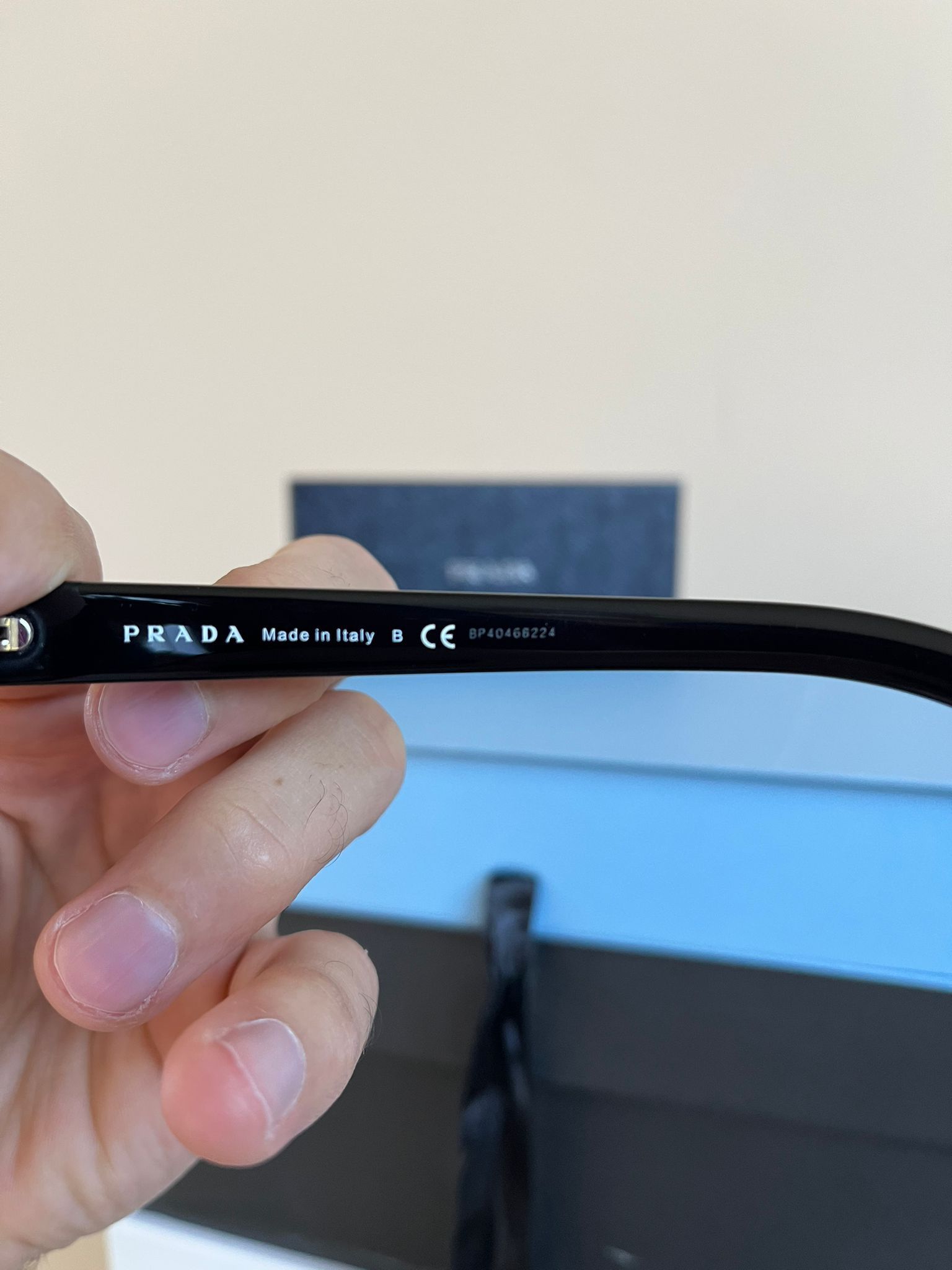 Prada Hexagon Shaped Sunglasses in Black Size ONE SIZE - 8 Thumbnail