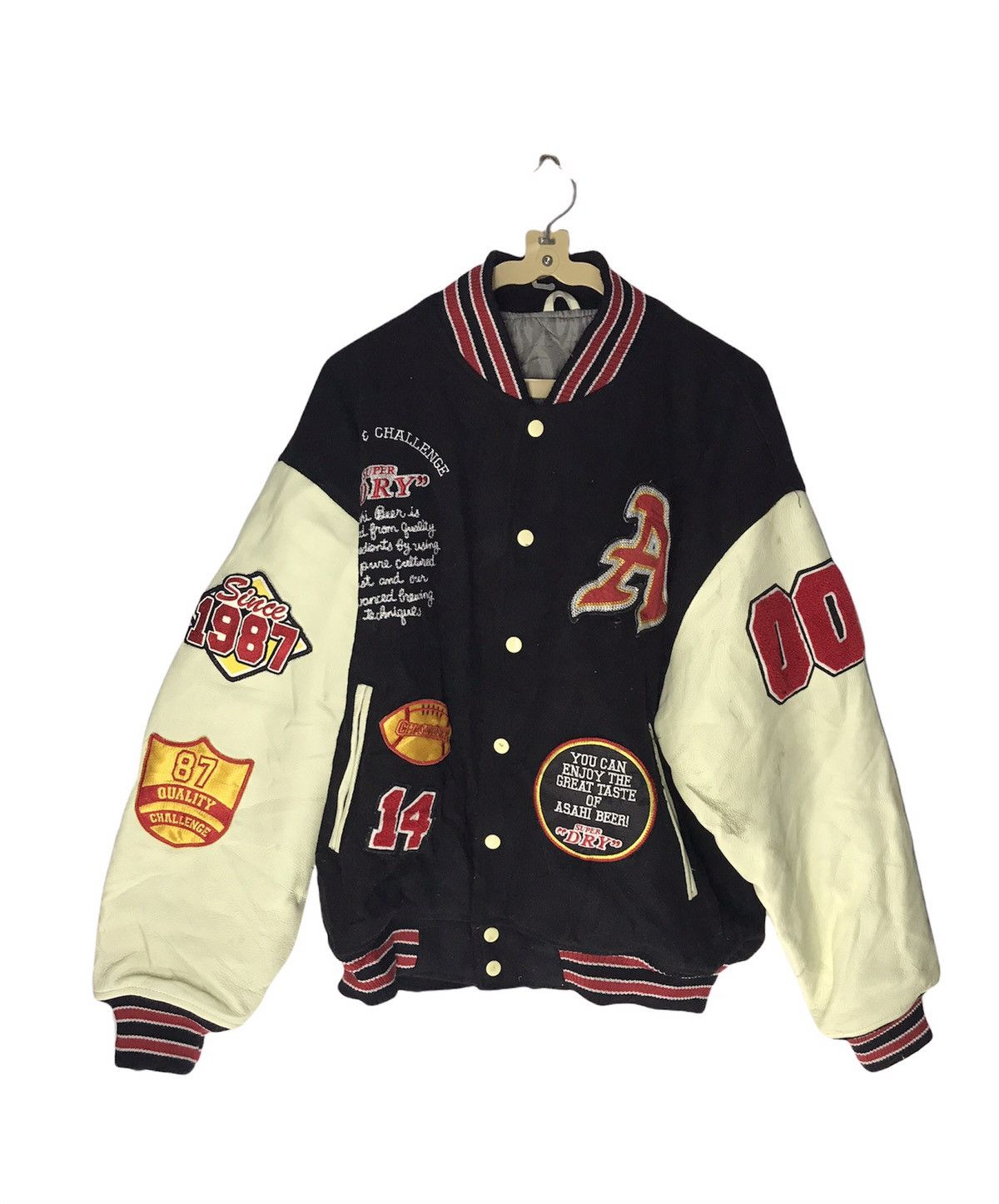 Superdry 🔥rare🔥Superdry varsity leather sleeve with patches Size US L / EU 52-54 / 3 - 3 Thumbnail
