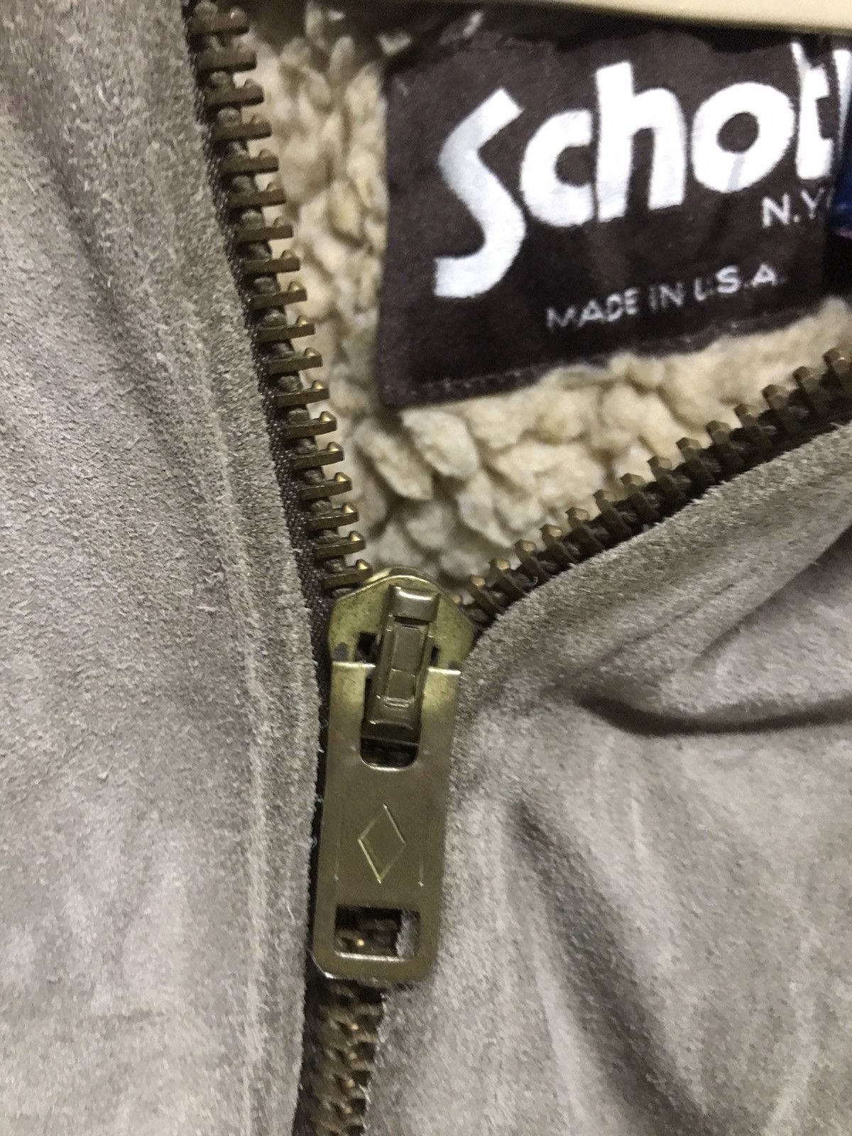 Schott × Vintage 🔥best offer🔥Schott nyc suede zipper jacket with hoodie Size US L / EU 52-54 / 3 - 7 Thumbnail