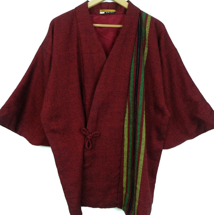 Japanese Brand JAPAN Vintage Classic Nice Design Tailoring Red Kimono Size US M / EU 48-50 / 2 - 2 Thumbnail