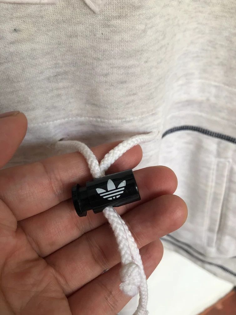 Adidas DOPE🔥 VINTAGE ADIDAS JAPAN BIG EMBROIDERIES LOGO HOODIE Size US XL / EU 56 / 4 - 4 Thumbnail