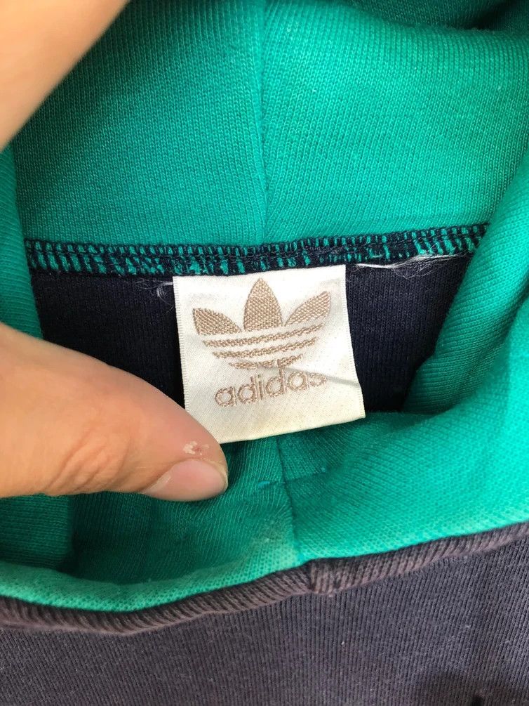 Adidas DOPE🔥 VINTAGE ADIDAS JAPAN BIG EMBROIDERIES LOGO HOODIE Size US XL / EU 56 / 4 - 11 Thumbnail