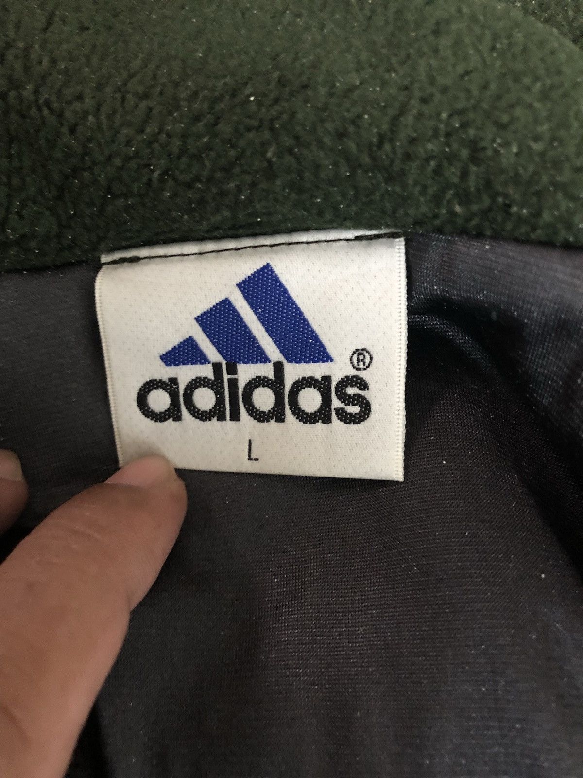 Adidas × Descente Vintage 90s Adidas Fleece By Descente Size US L / EU 52-54 / 3 - 3 Thumbnail