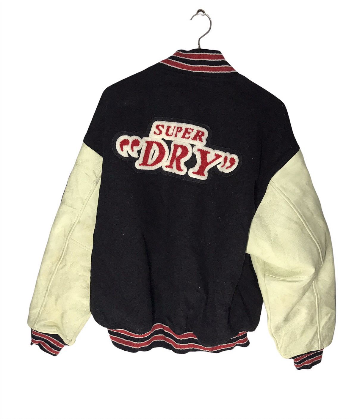 Superdry 🔥rare🔥Superdry varsity leather sleeve with patches Size US L / EU 52-54 / 3 - 4 Thumbnail