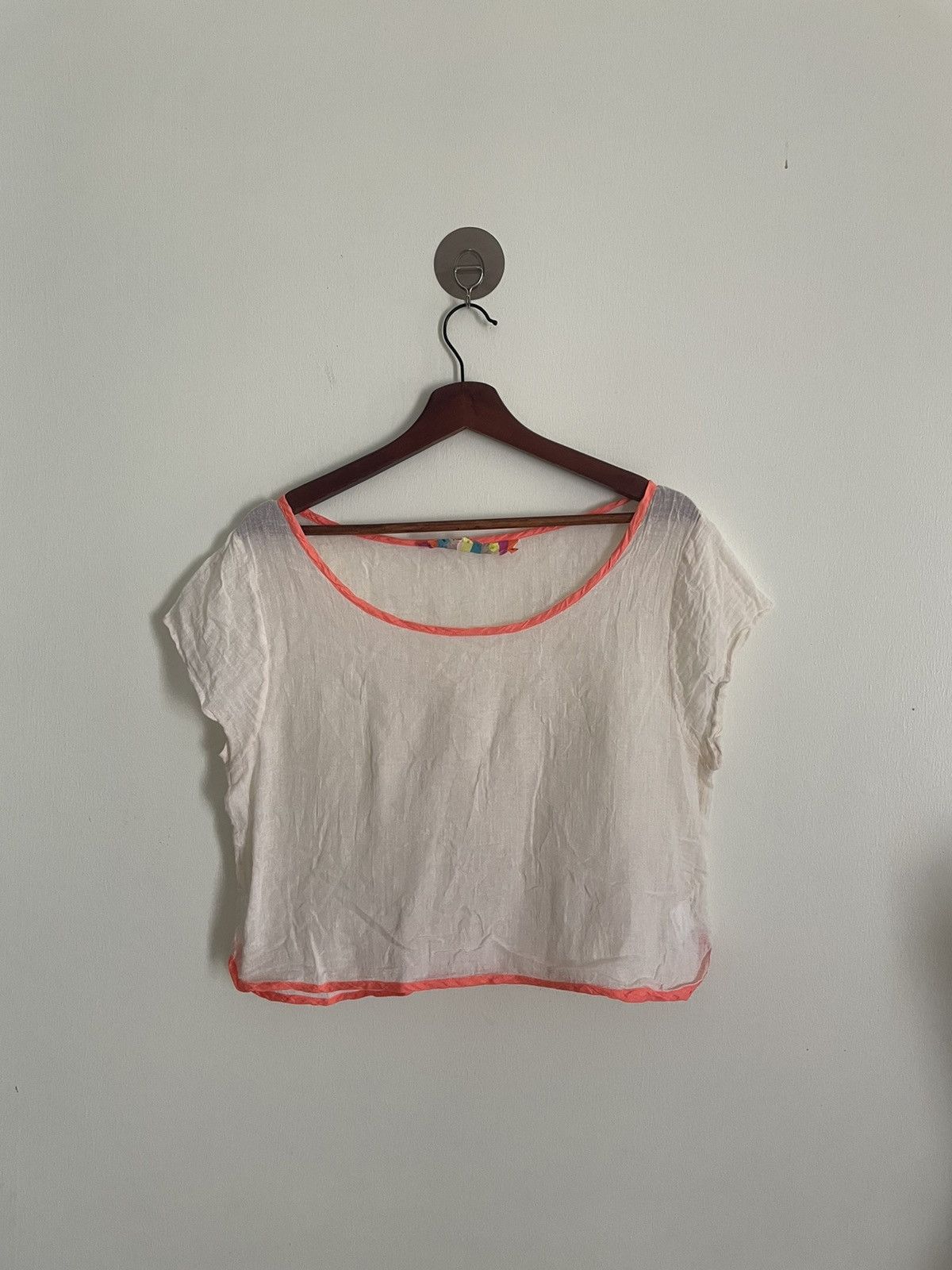 Image of Vintage Comfortable Crop Top By Surf Bazaar in Unspecified, Women's (Size XS)