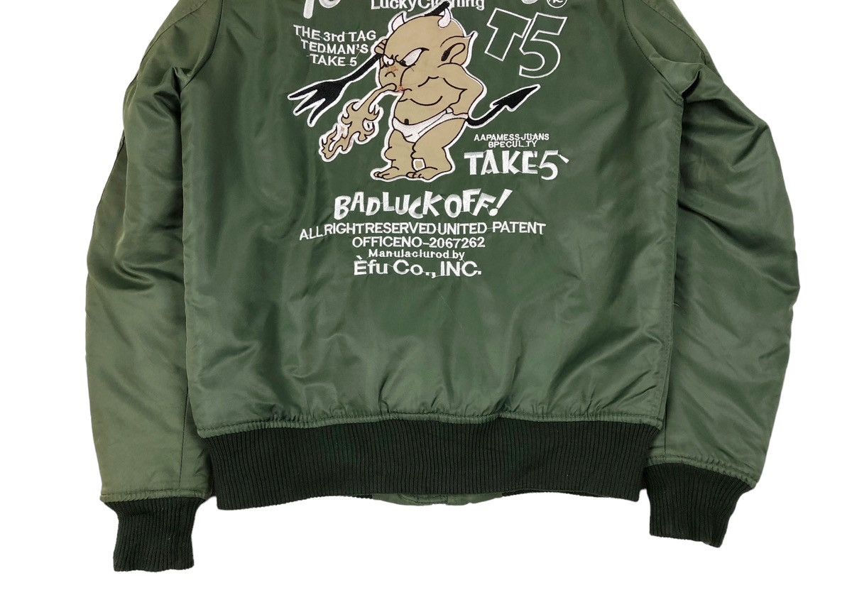 ted Company テッドマン flight jacket MA-1 Tedman MA-1 Flight Jacket Men's Custom MA1 Bomber with Patch