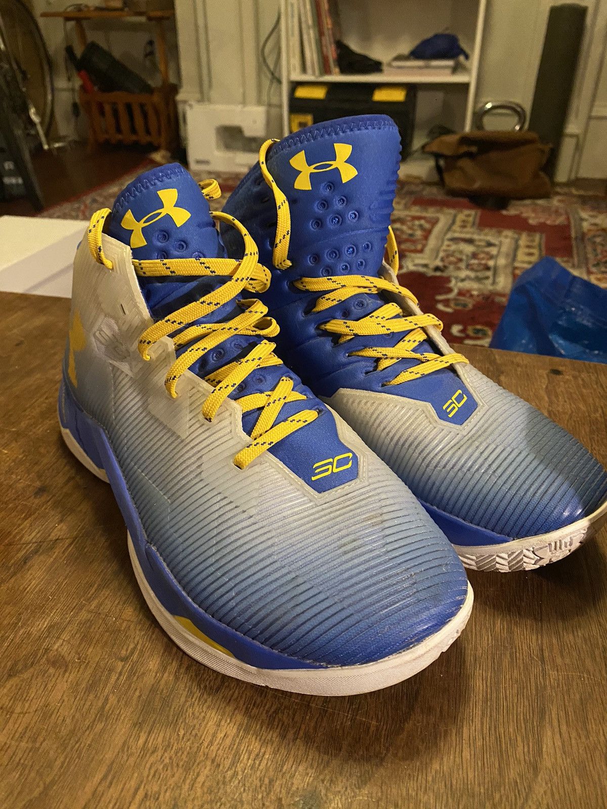 Under Armour Under Armour Stephen Curry 1 s Blue White Size 8.5 Grailed