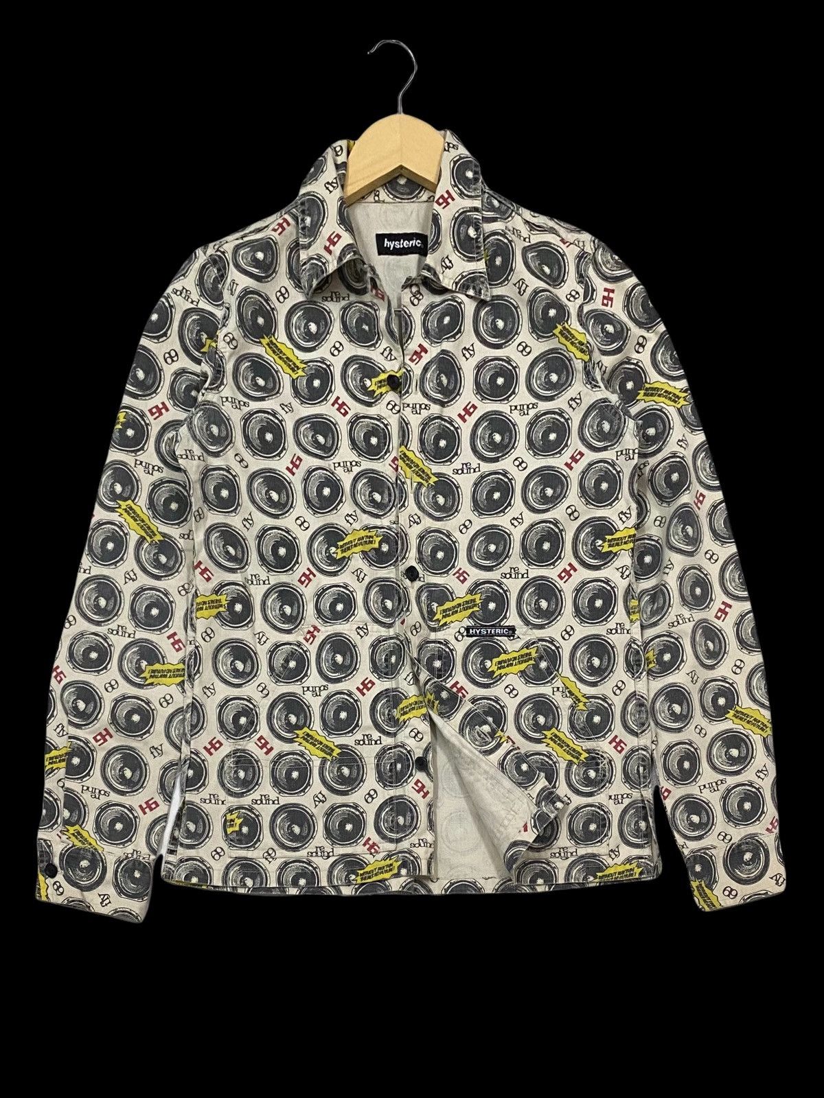 Hysteric Glamour × Seditionaries VTG HYSTERIC GLAMOUR RE SOUND OVERPRINT WORKWEAR JACKET Size US S / EU 44-46 / 1 - 1 Thumbnail