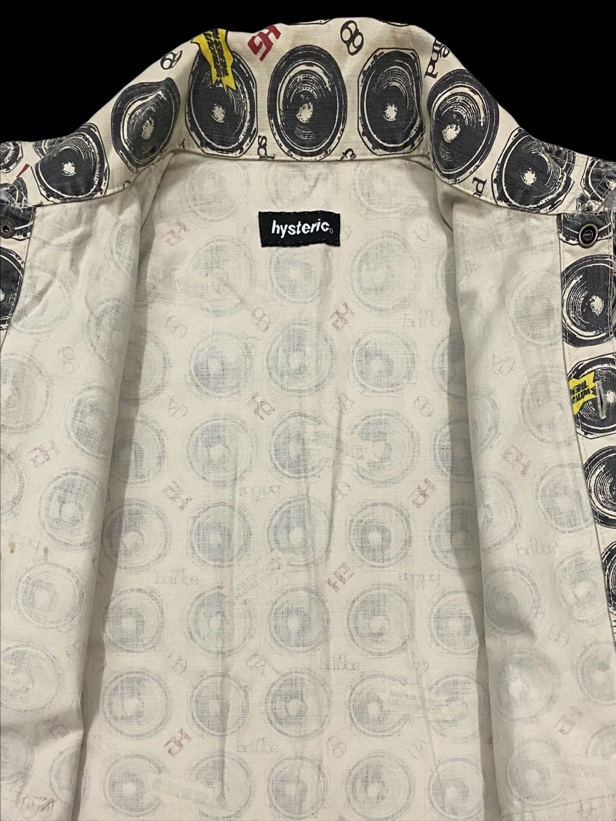 Hysteric Glamour × Seditionaries VTG HYSTERIC GLAMOUR RE SOUND OVERPRINT WORKWEAR JACKET Size US S / EU 44-46 / 1 - 14 Thumbnail