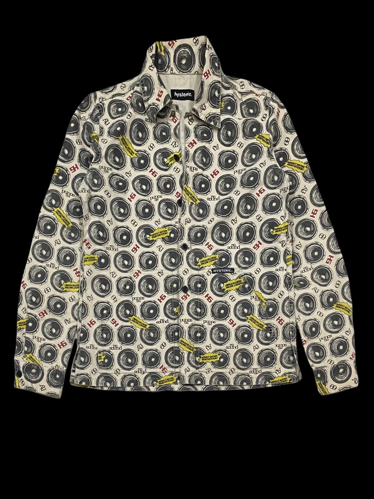 Hysteric Glamour × Seditionaries VTG HYSTERIC GLAMOUR RE SOUND OVERPRINT WORKWEAR JACKET Size US S / EU 44-46 / 1 - 2 Thumbnail