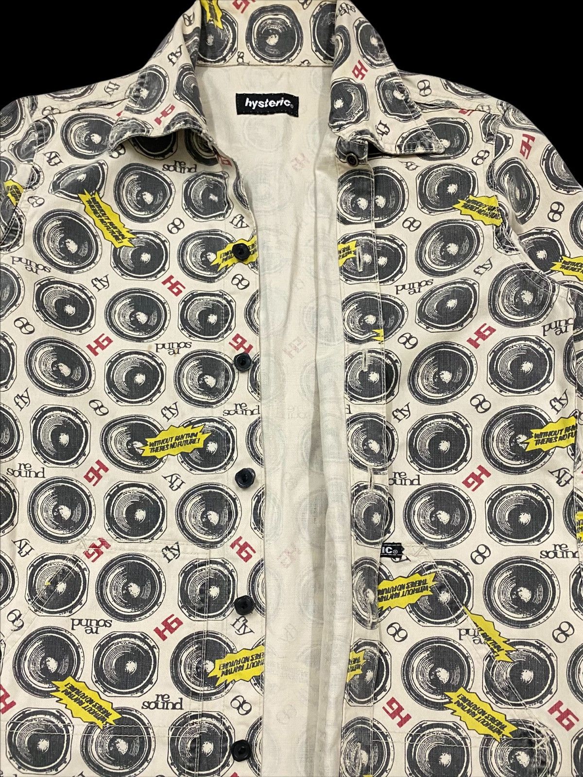 Hysteric Glamour × Seditionaries VTG HYSTERIC GLAMOUR RE SOUND OVERPRINT WORKWEAR JACKET Size US S / EU 44-46 / 1 - 5 Thumbnail
