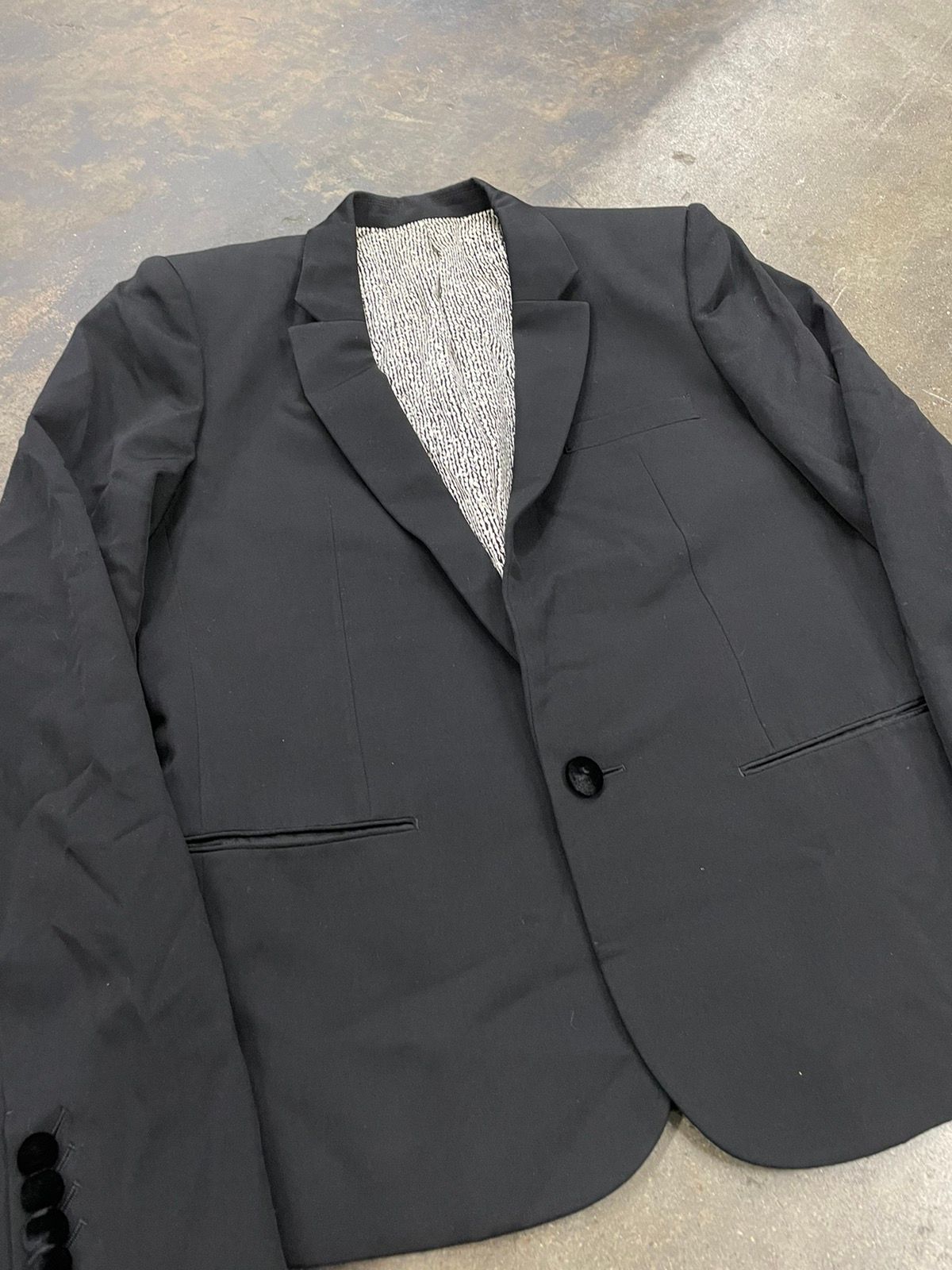 Pre-owned Number N Ine X Takahiromiyashita The Soloist Number (n)ine Aw 07 Black Blazer Jacket (size 40r)