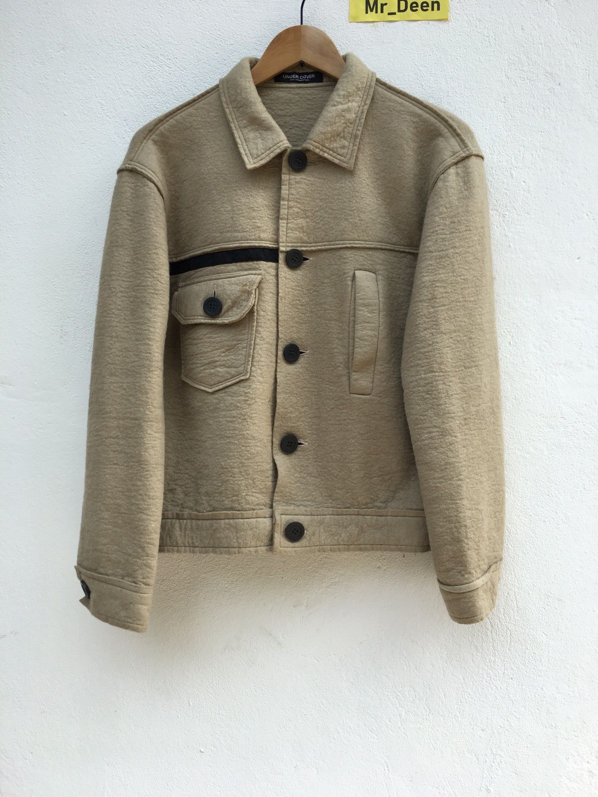 Jun Takahashi Vintage 90s Undercover Jun Takahashi Wool Light Jacket Size US S / EU 44-46 / 1 - 1 Thumbnail