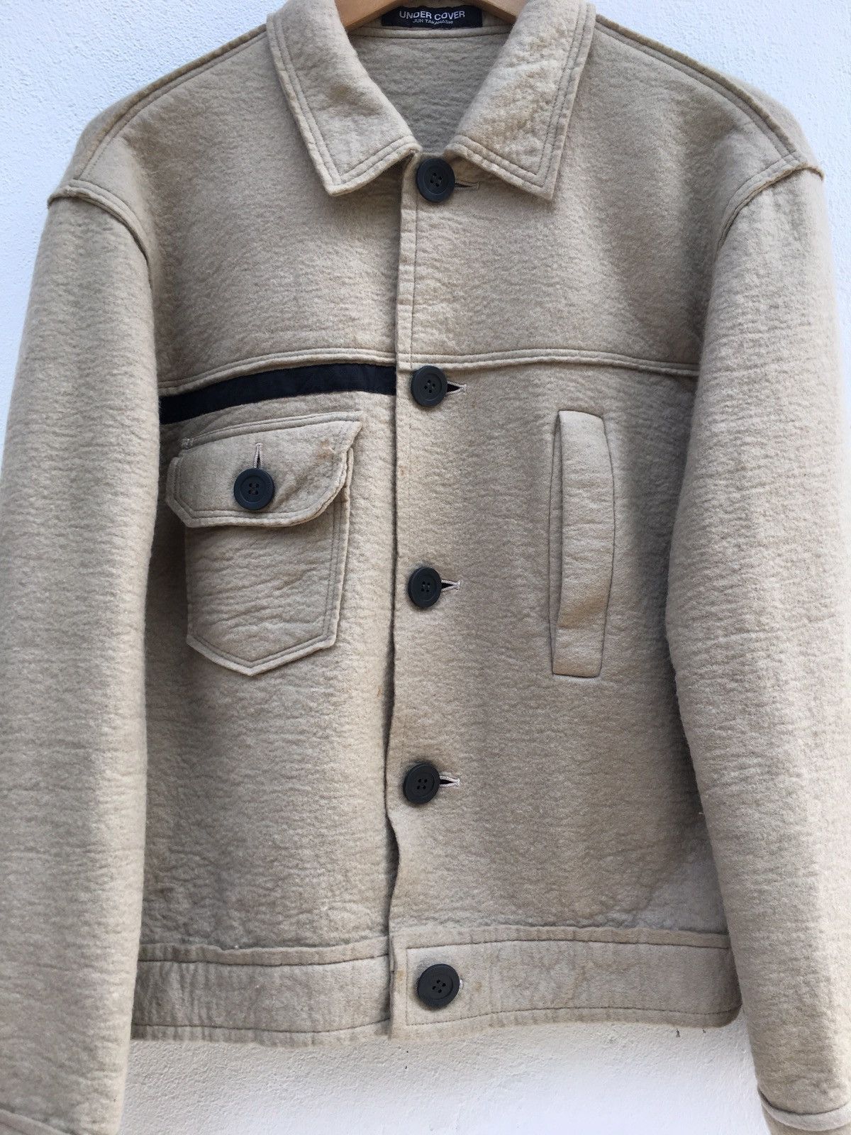 Jun Takahashi Vintage 90s Undercover Jun Takahashi Wool Light Jacket Size US S / EU 44-46 / 1 - 4 Thumbnail