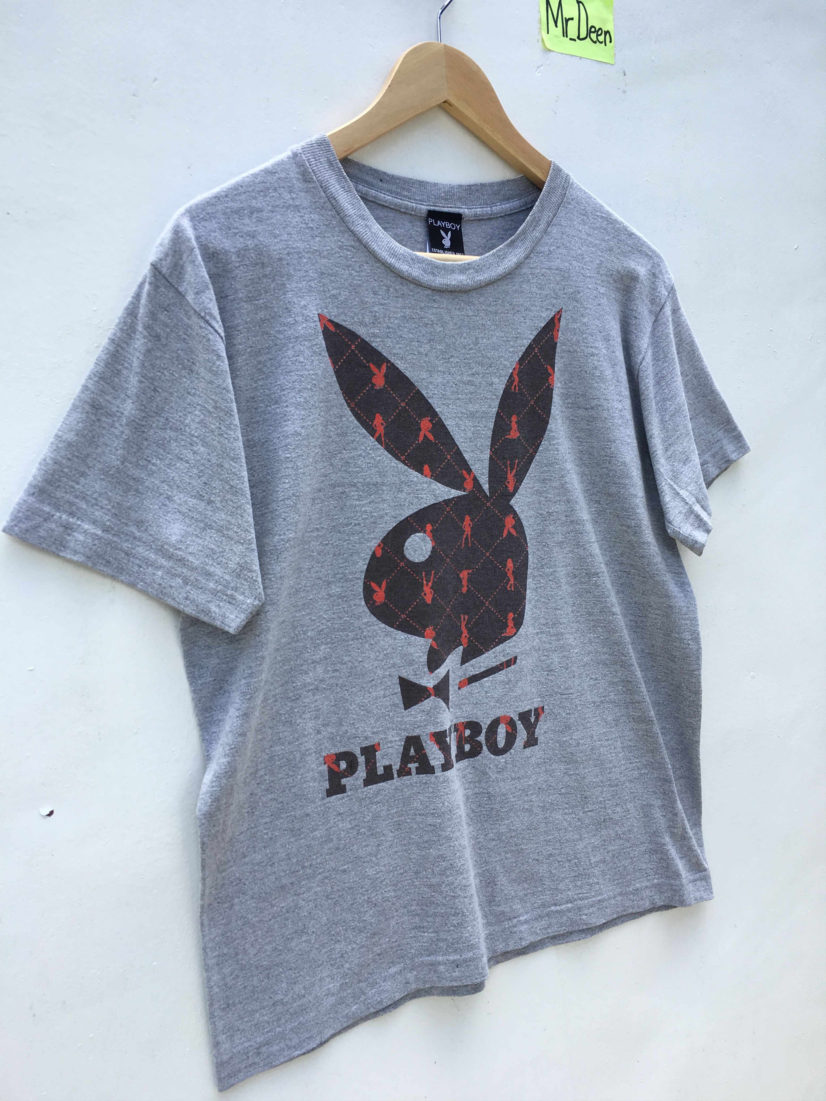 Playboy Vintage Playboy Tshirt Big Bunny Head Spellout Logos Size US M / EU 48-50 / 2 - 2 Thumbnail