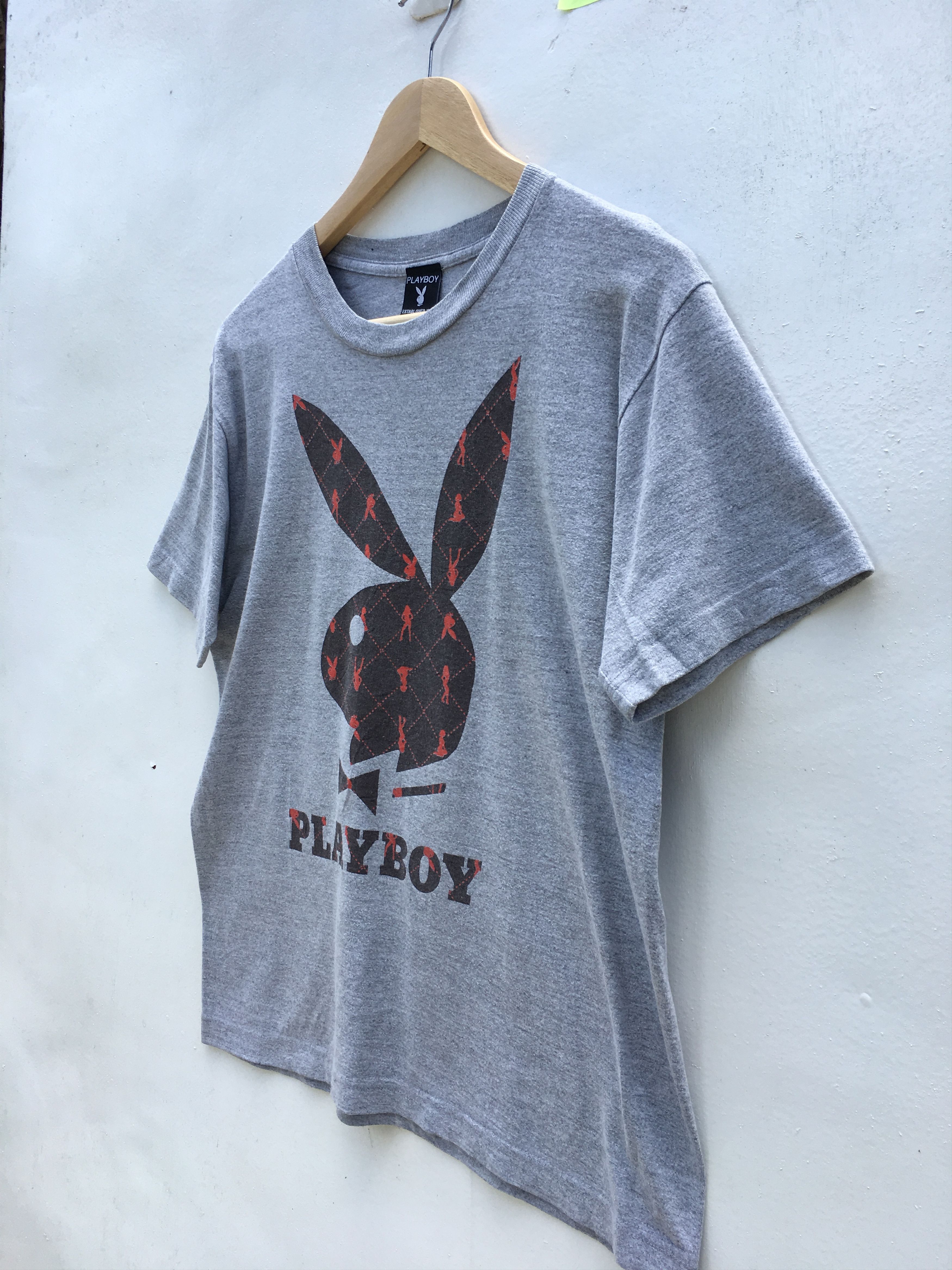 Playboy Vintage Playboy Tshirt Big Bunny Head Spellout Logos Size US M / EU 48-50 / 2 - 3 Thumbnail