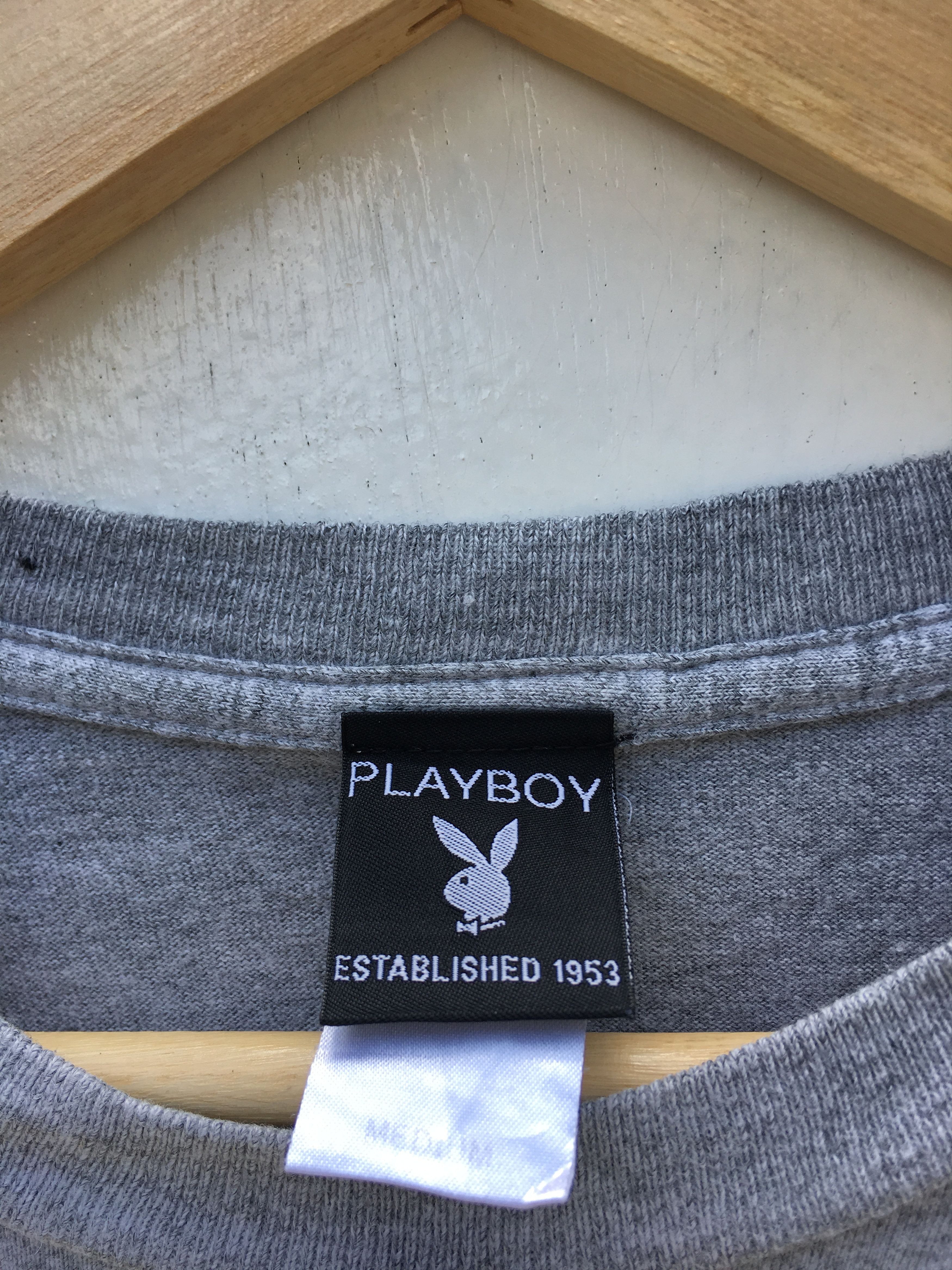 Playboy Vintage Playboy Tshirt Big Bunny Head Spellout Logos Size US M / EU 48-50 / 2 - 8 Thumbnail