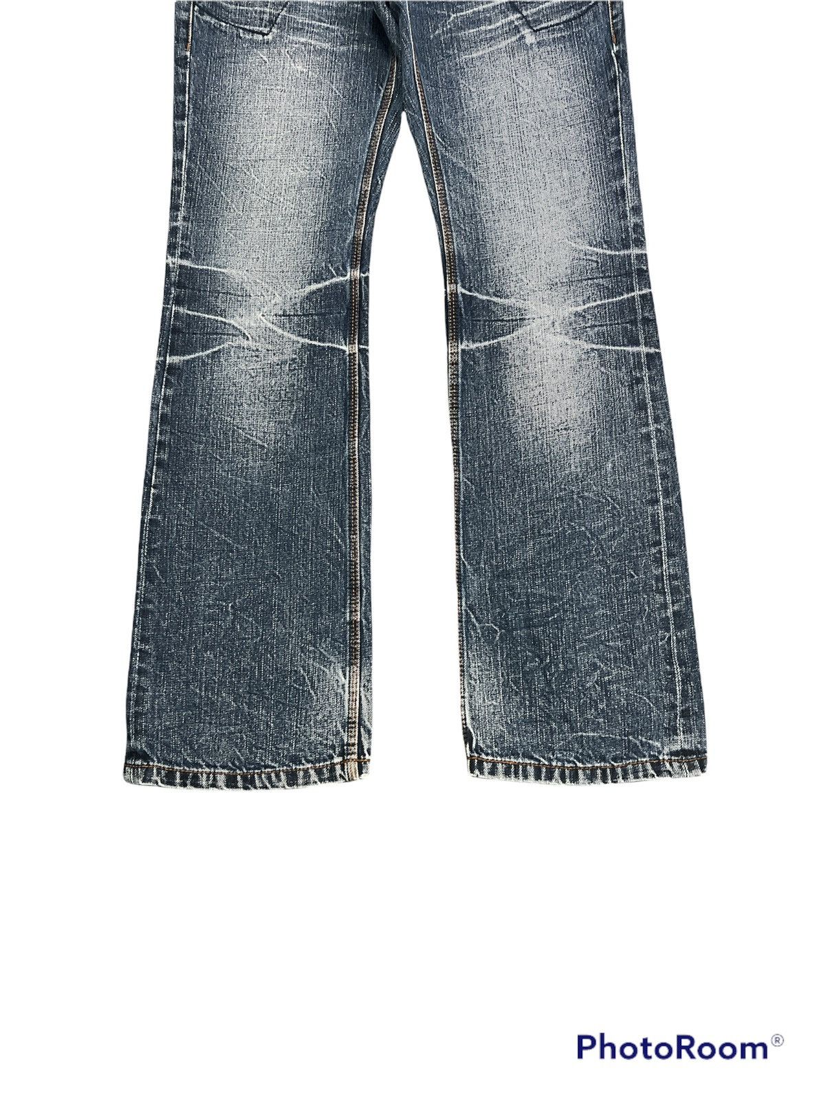 Japanese Brand × Matsuda Distressed Japan Blue Flare by Nicole Club For Men Denim Size US 32 / EU 48 - 4 Thumbnail