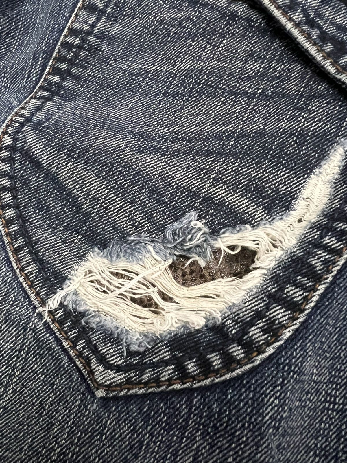 Japanese Brand × Matsuda Distressed Japan Blue Flare by Nicole Club For Men Denim Size US 32 / EU 48 - 10 Thumbnail