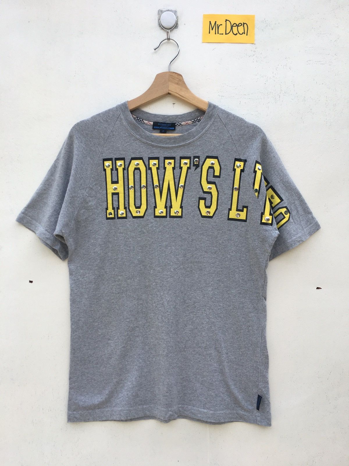 Burberry Rare Burberry Printed Tee How’s Life? Size US S / EU 44-46 / 1 - 2 Thumbnail