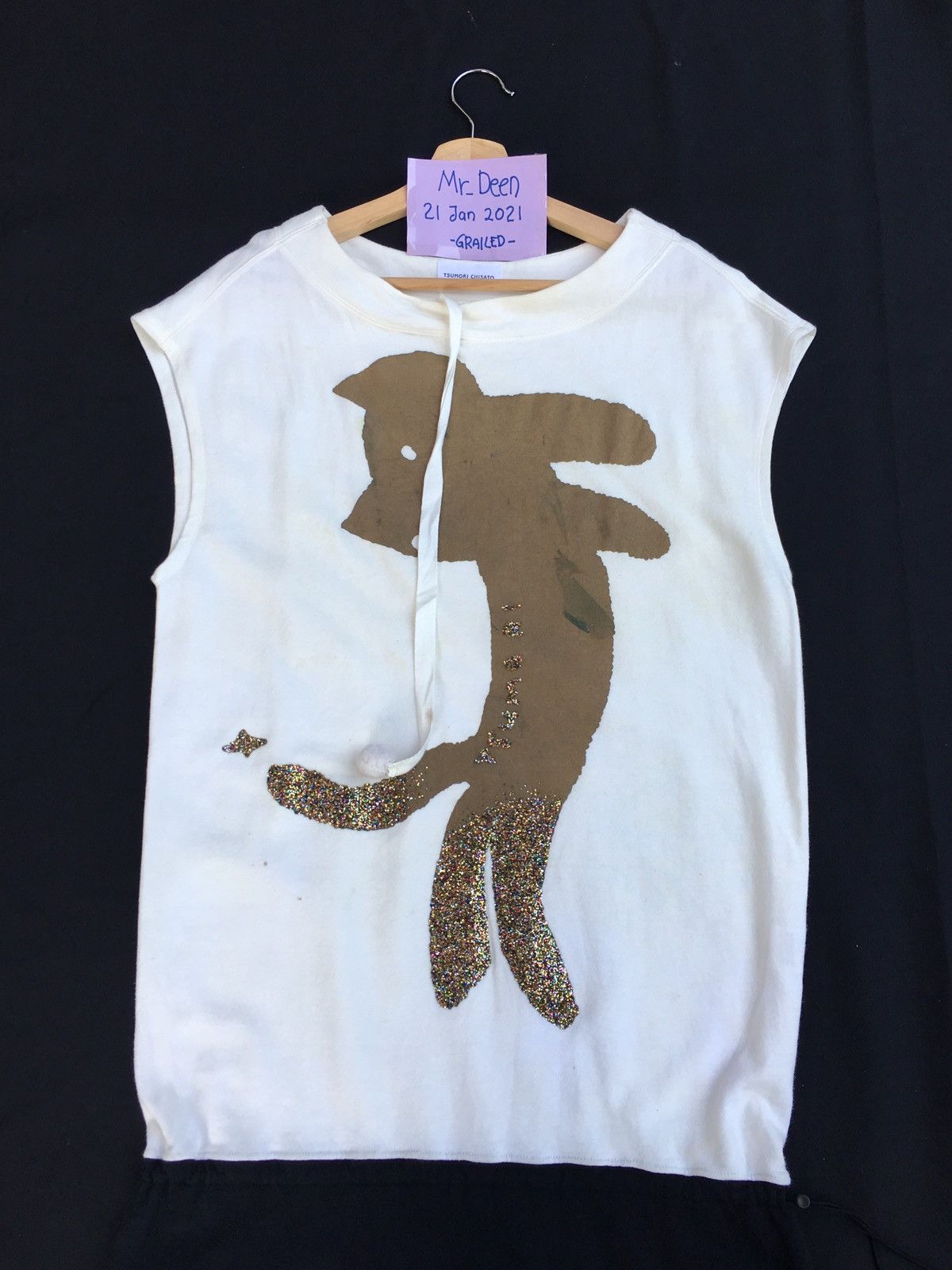 Issey Miyake Tsumori Chisato Issey Miyake Cat Glitter Drawsting Shirt Size US M / EU 48-50 / 2 - 4 Thumbnail