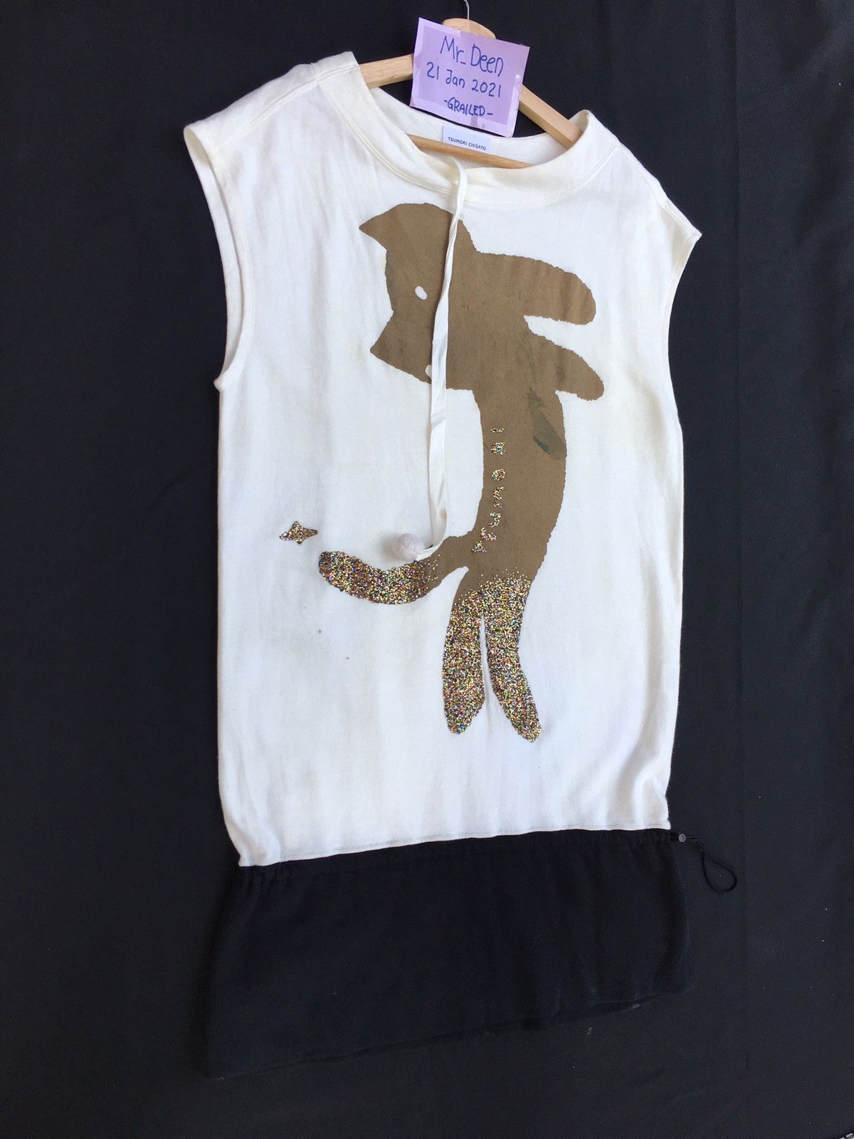 Issey Miyake Tsumori Chisato Issey Miyake Cat Glitter Drawsting Shirt Size US M / EU 48-50 / 2 - 2 Thumbnail