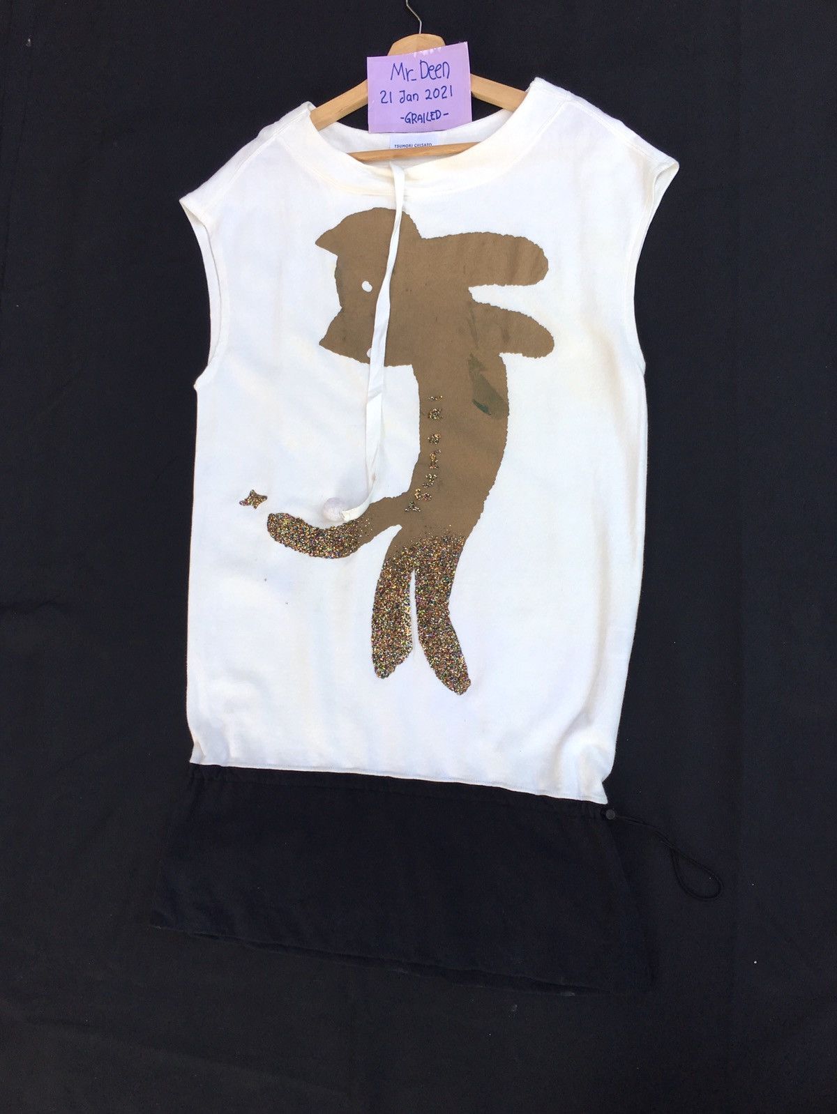 Issey Miyake Tsumori Chisato Issey Miyake Cat Glitter Drawsting Shirt Size US M / EU 48-50 / 2 - 3 Thumbnail