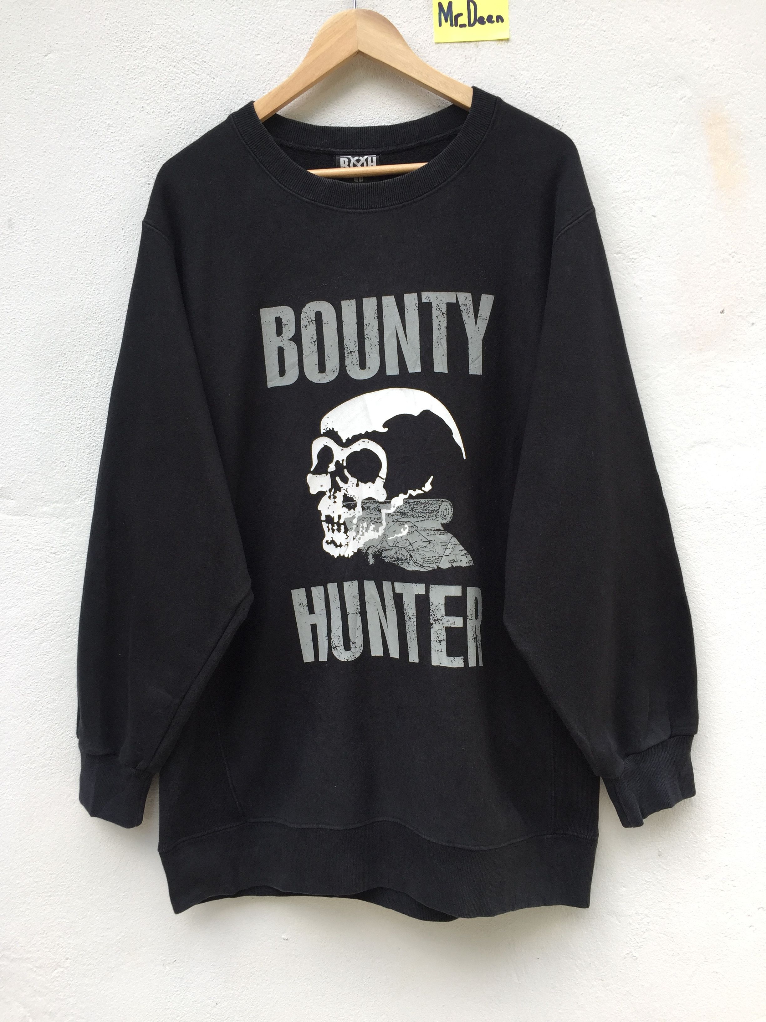 image of Bounty Hunter Large Skull Logo Sweatshirt in Black, Men's