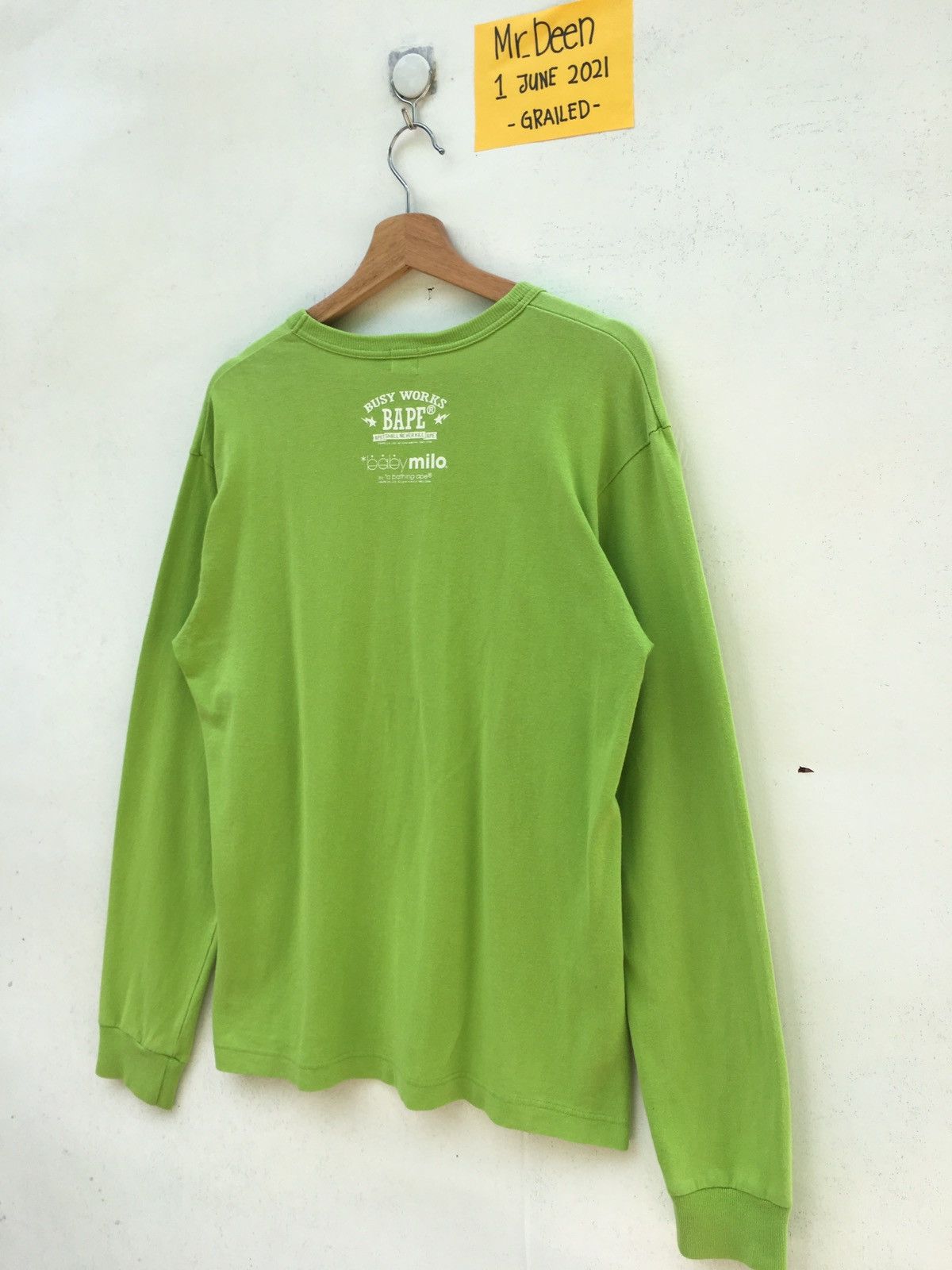 Bape Vintage 2006 BAPE X Baby Milo Big Logo Sweatshirt Size US M / EU 48-50 / 2 - 16 Thumbnail