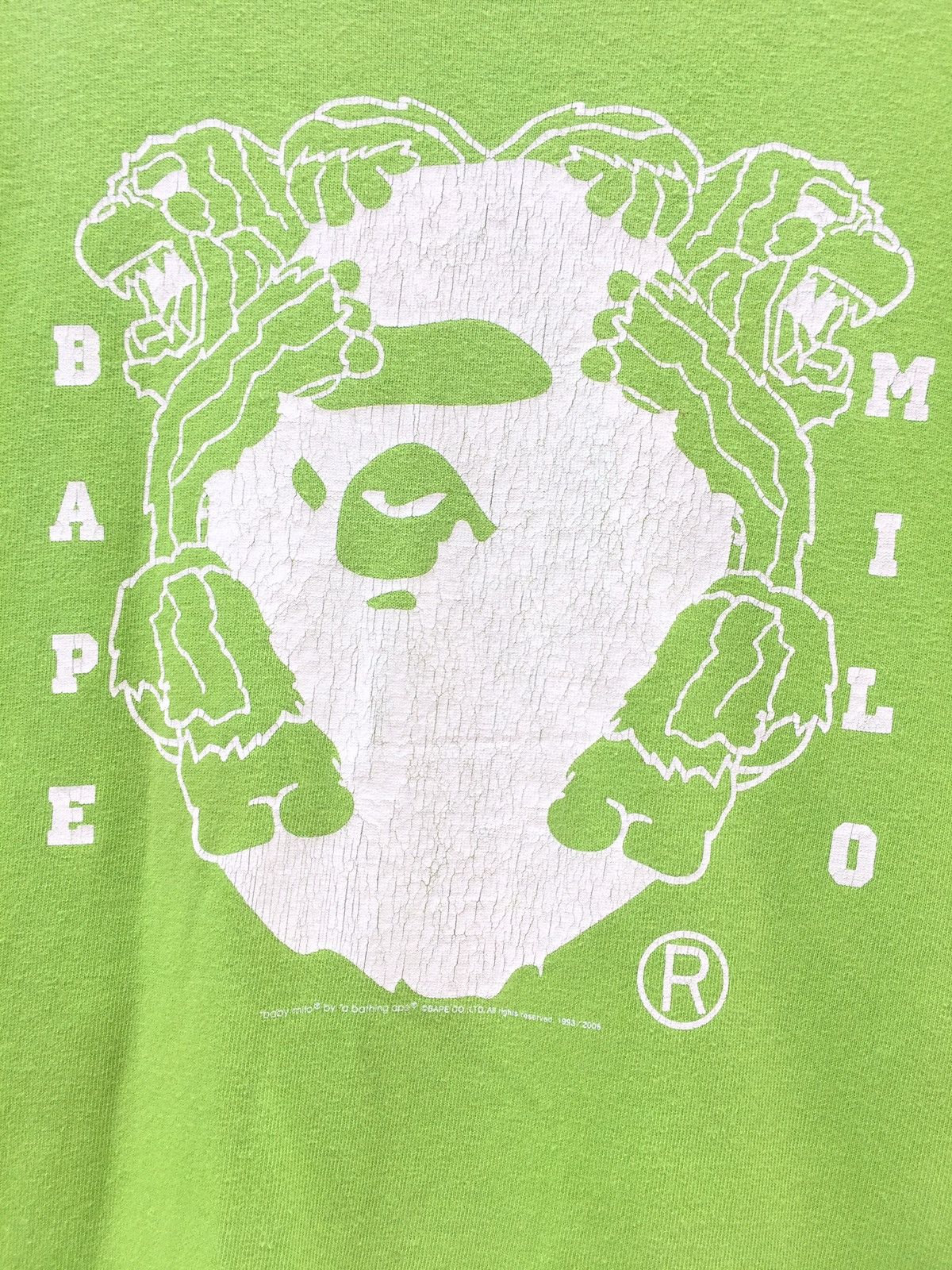 Bape Vintage 2006 BAPE X Baby Milo Big Logo Sweatshirt Size US M / EU 48-50 / 2 - 5 Thumbnail