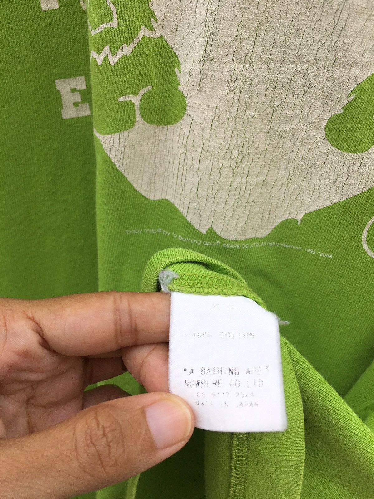 Bape Vintage 2006 BAPE X Baby Milo Big Logo Sweatshirt Size US M / EU 48-50 / 2 - 13 Thumbnail