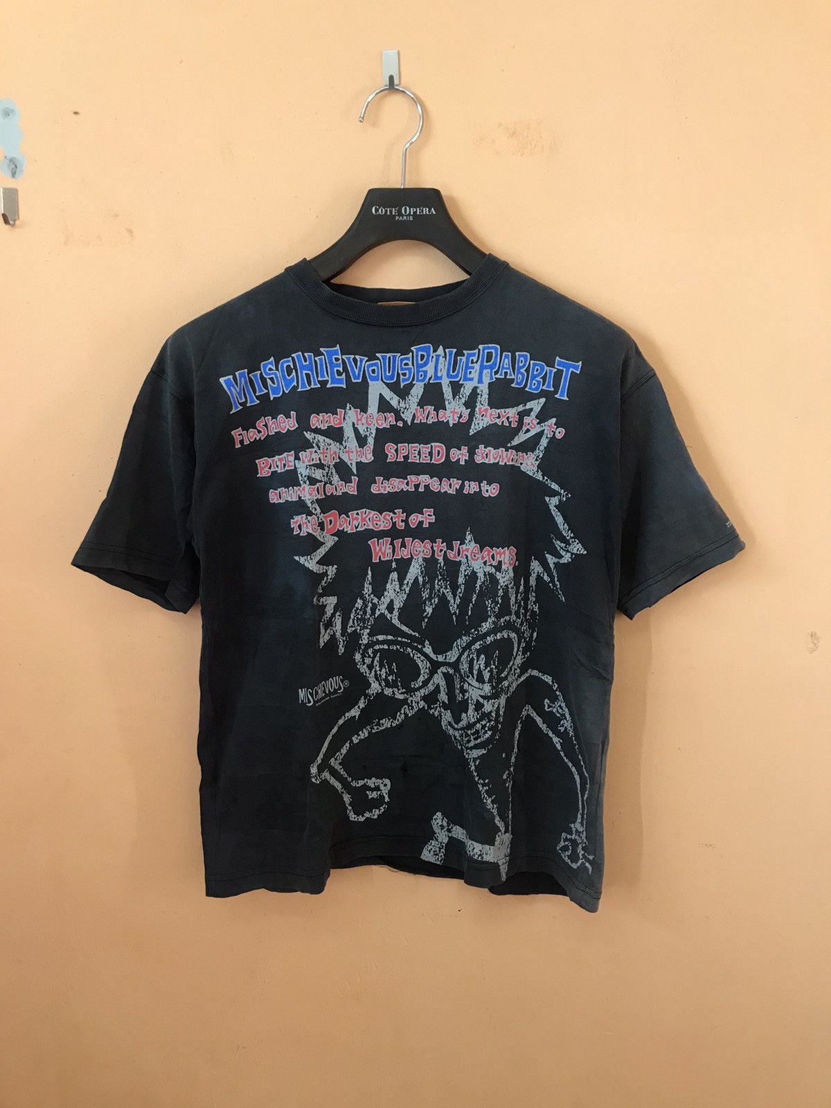 Anime ‼️MISCHIEVOUS TSHIRT DISTRESSED SUNFADED‼️ Size US S / EU 44-46 / 1 - 1 Thumbnail